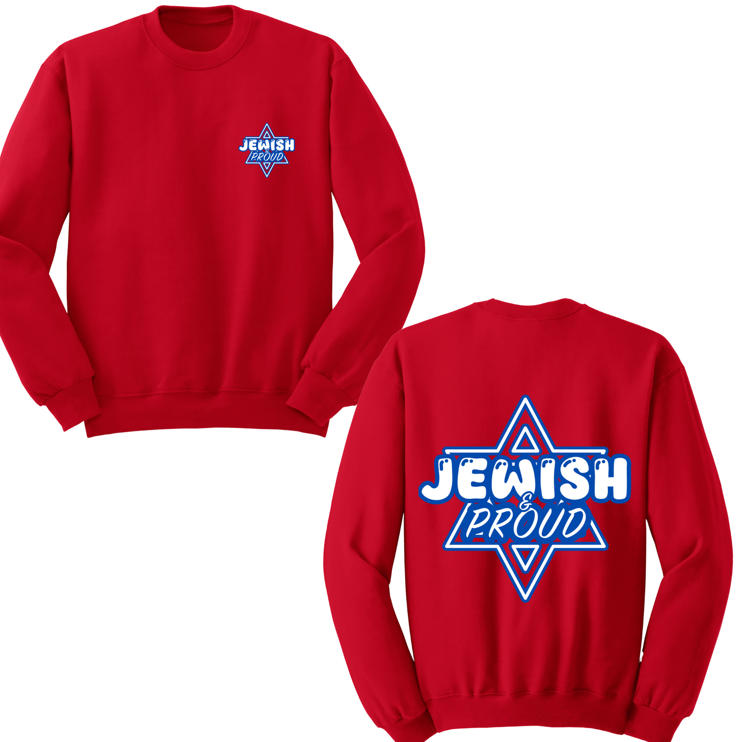 Jewish And Proud Crewneck Sweater