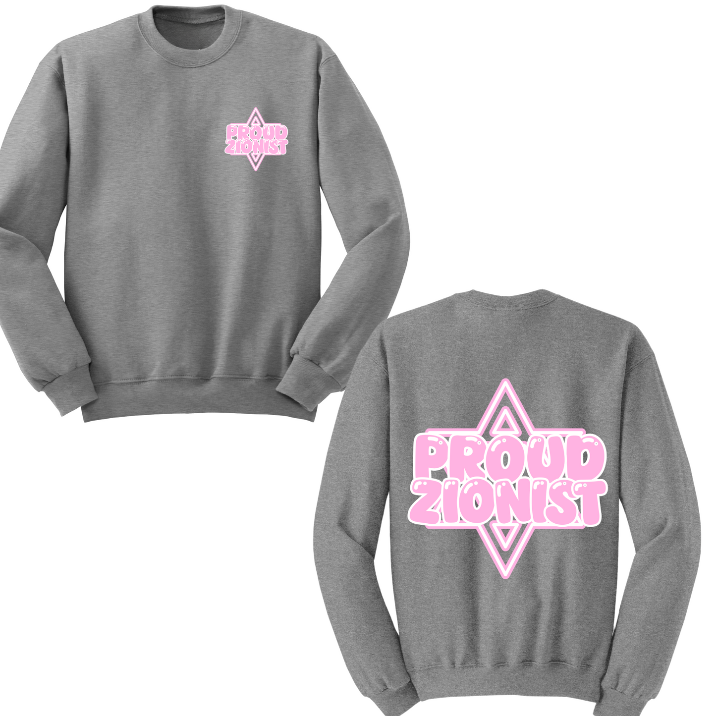 Proud Zionist Star Crewneck Sweater