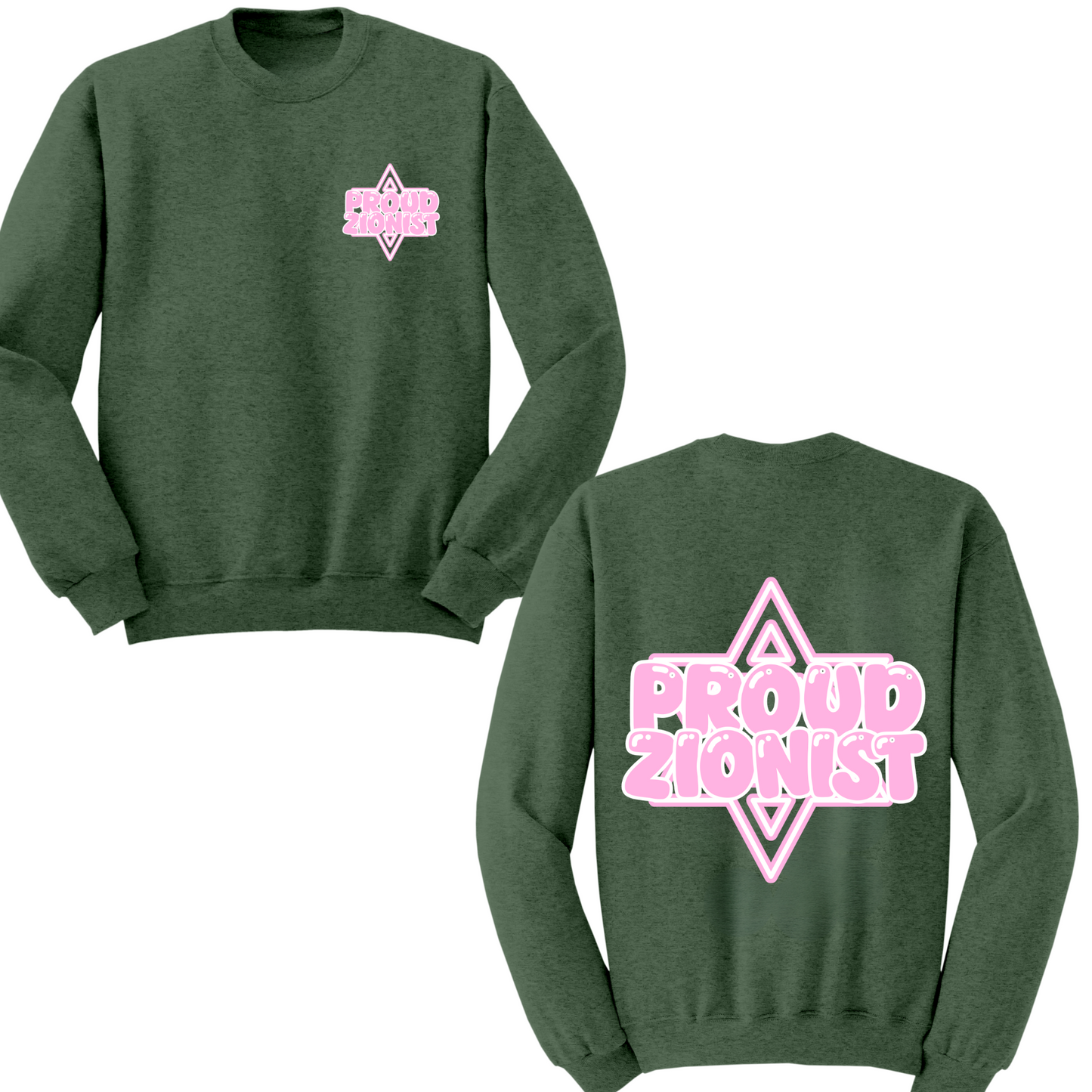 Proud Zionist Star Crewneck Sweater