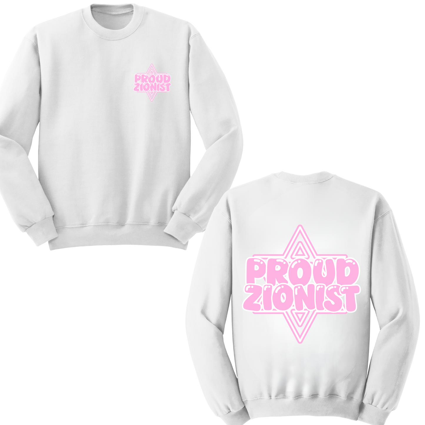 Proud Zionist Star Crewneck Sweater