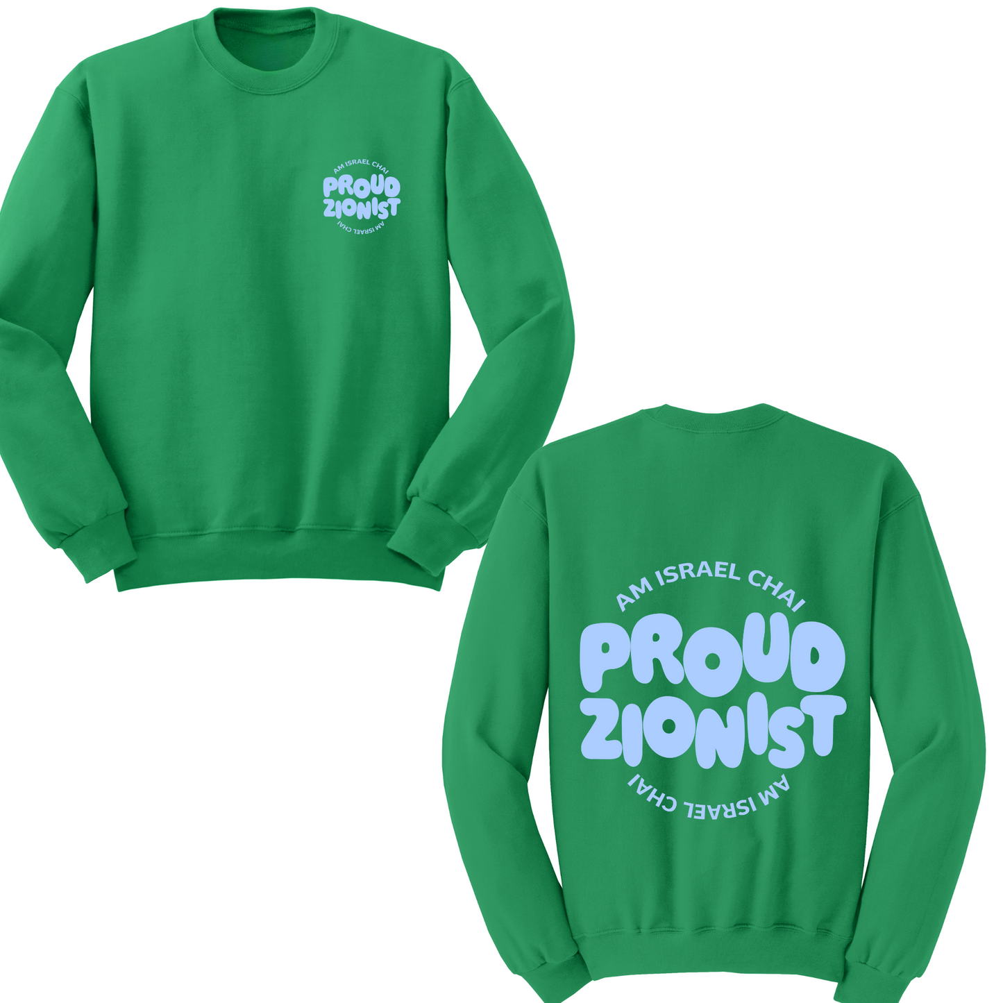 Proud Zionist Bubbles Crewneck Sweater