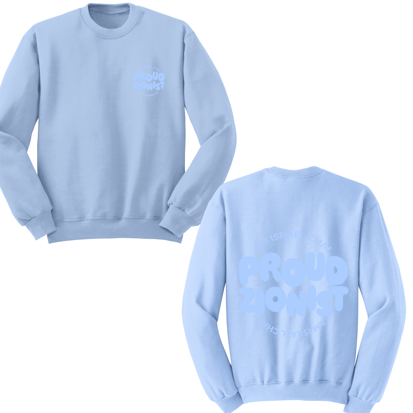 Proud Zionist Bubbles Crewneck Sweater