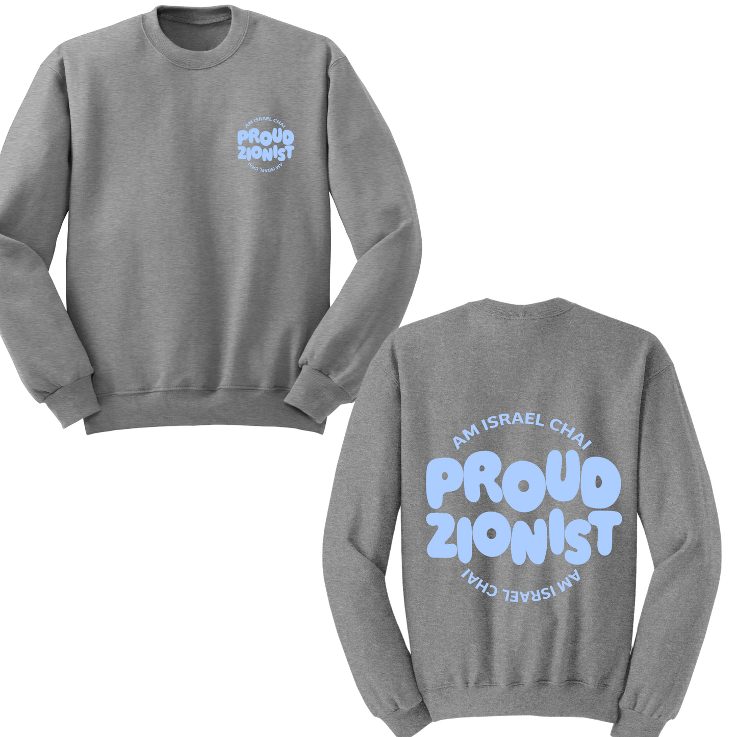 Proud Zionist Bubbles Crewneck Sweater