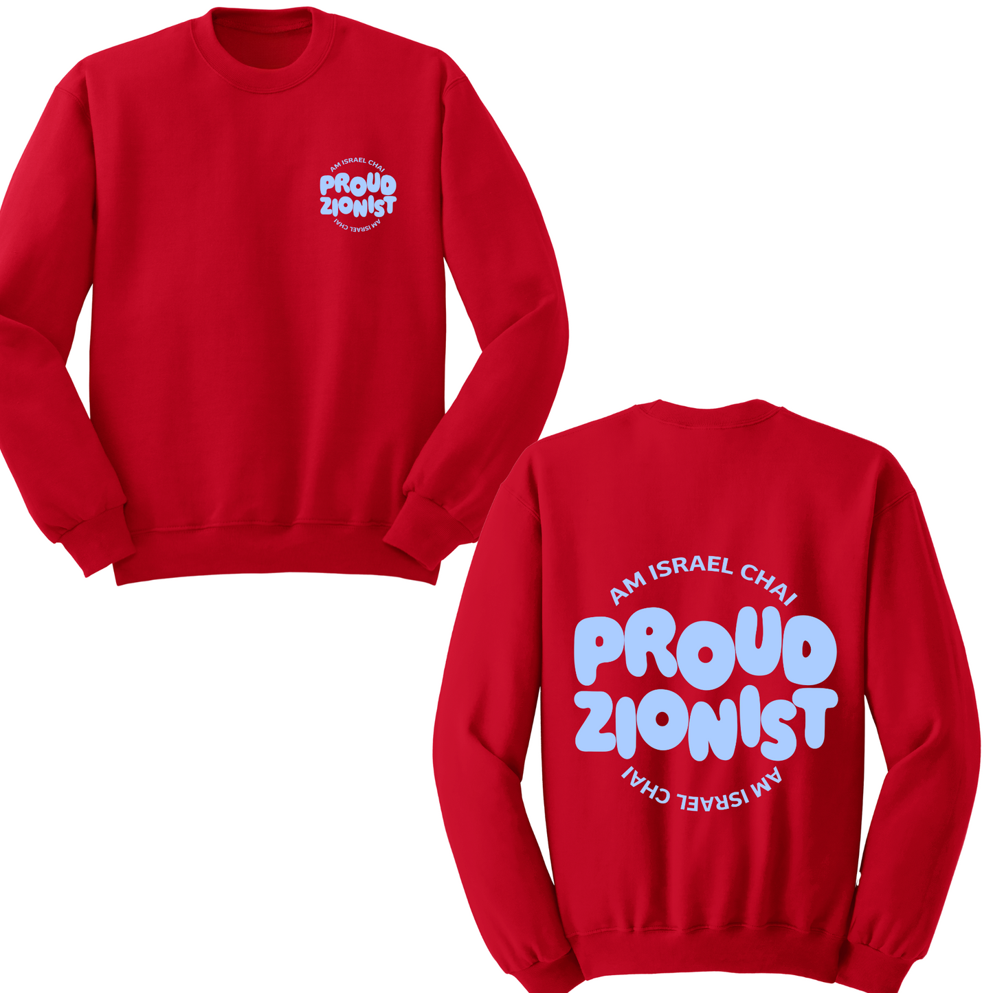 Proud Zionist Bubbles Crewneck Sweater