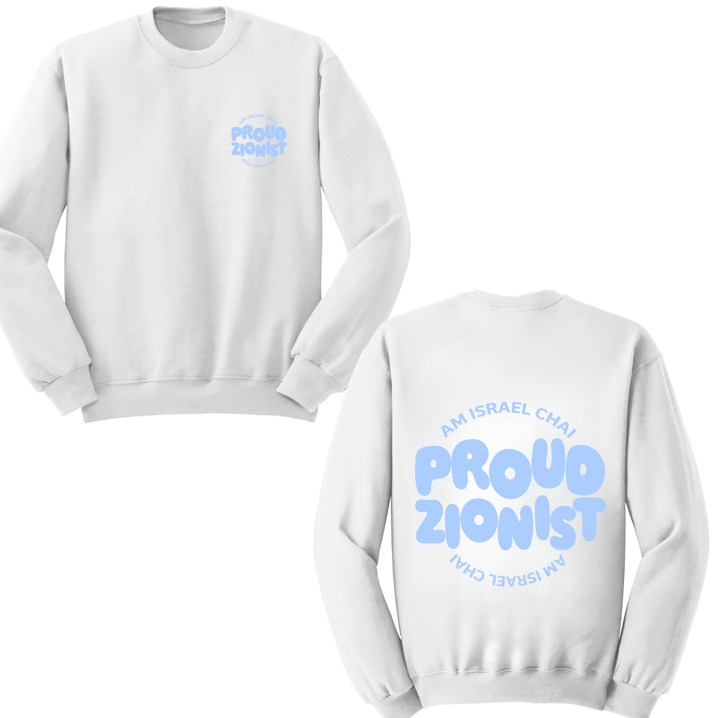 Proud Zionist Bubbles Crewneck Sweater