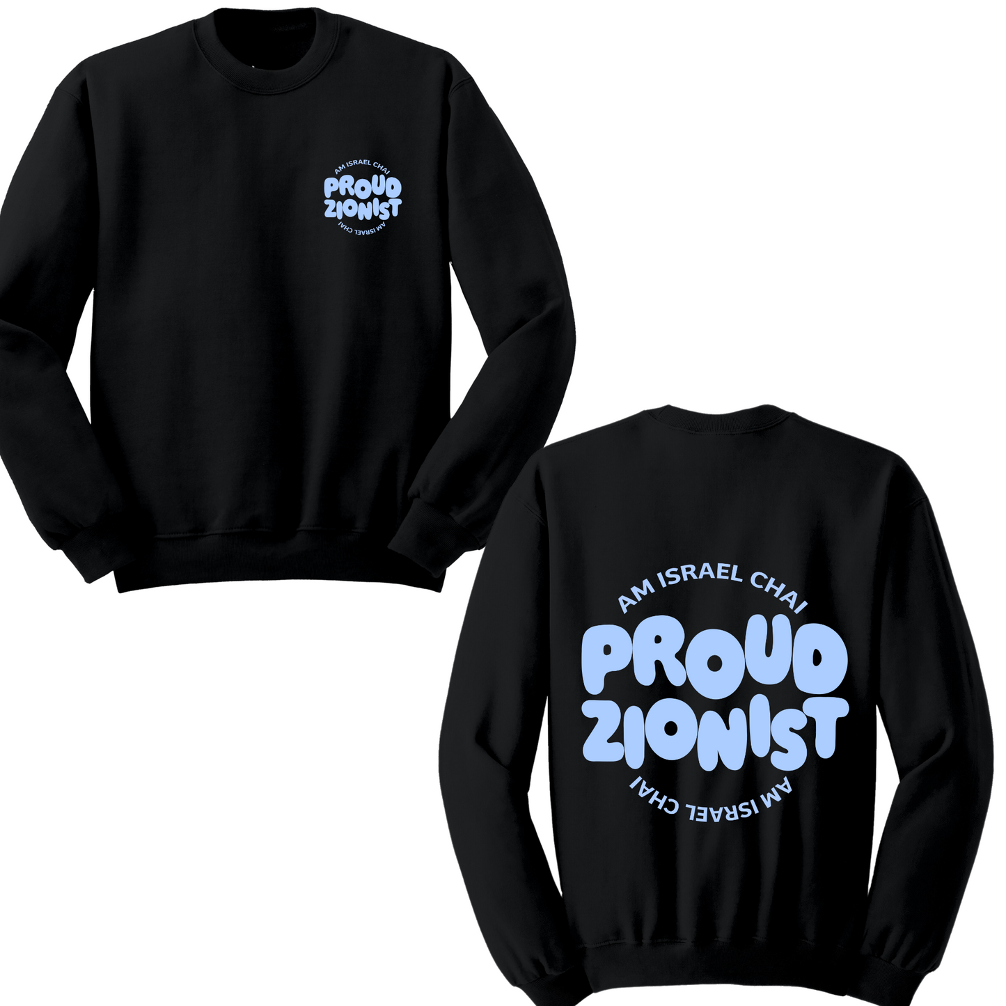 Proud Zionist Bubbles Crewneck Sweater