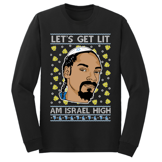 Snoop Lets Get Lit Hanukkah Long Sleeve Tshirt