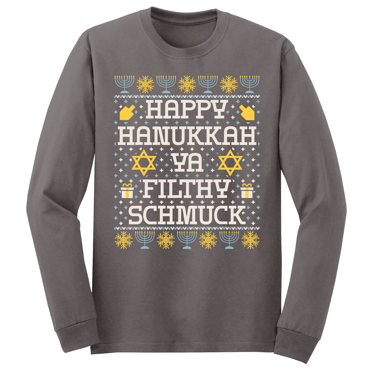 Filthy Shmuck Hanukkah Long Sleeve Tshirt