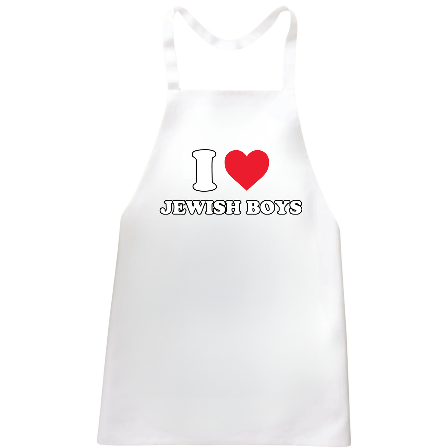 I Love Jewish Boys Apron