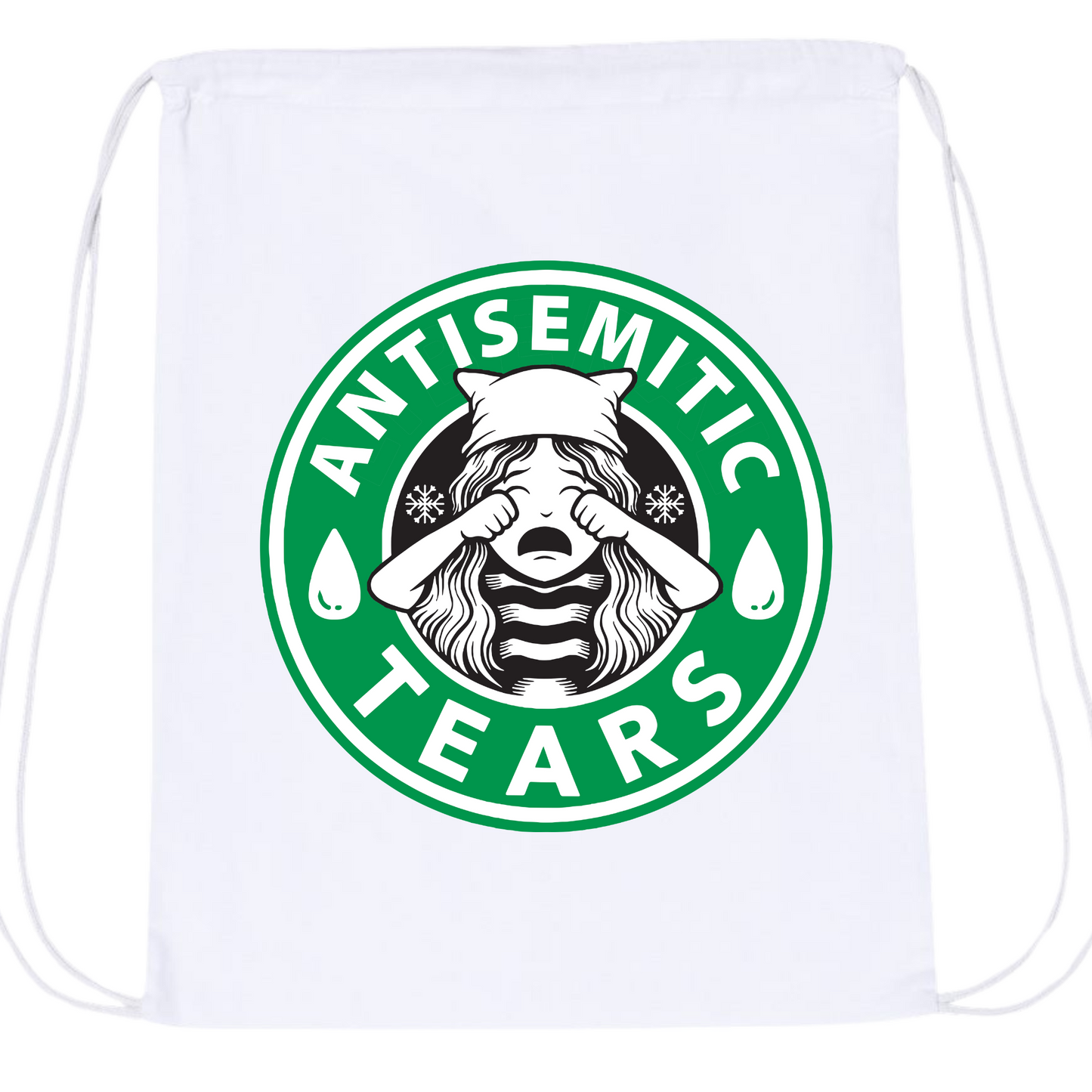 Antisemitic Tears Drawstring Bag