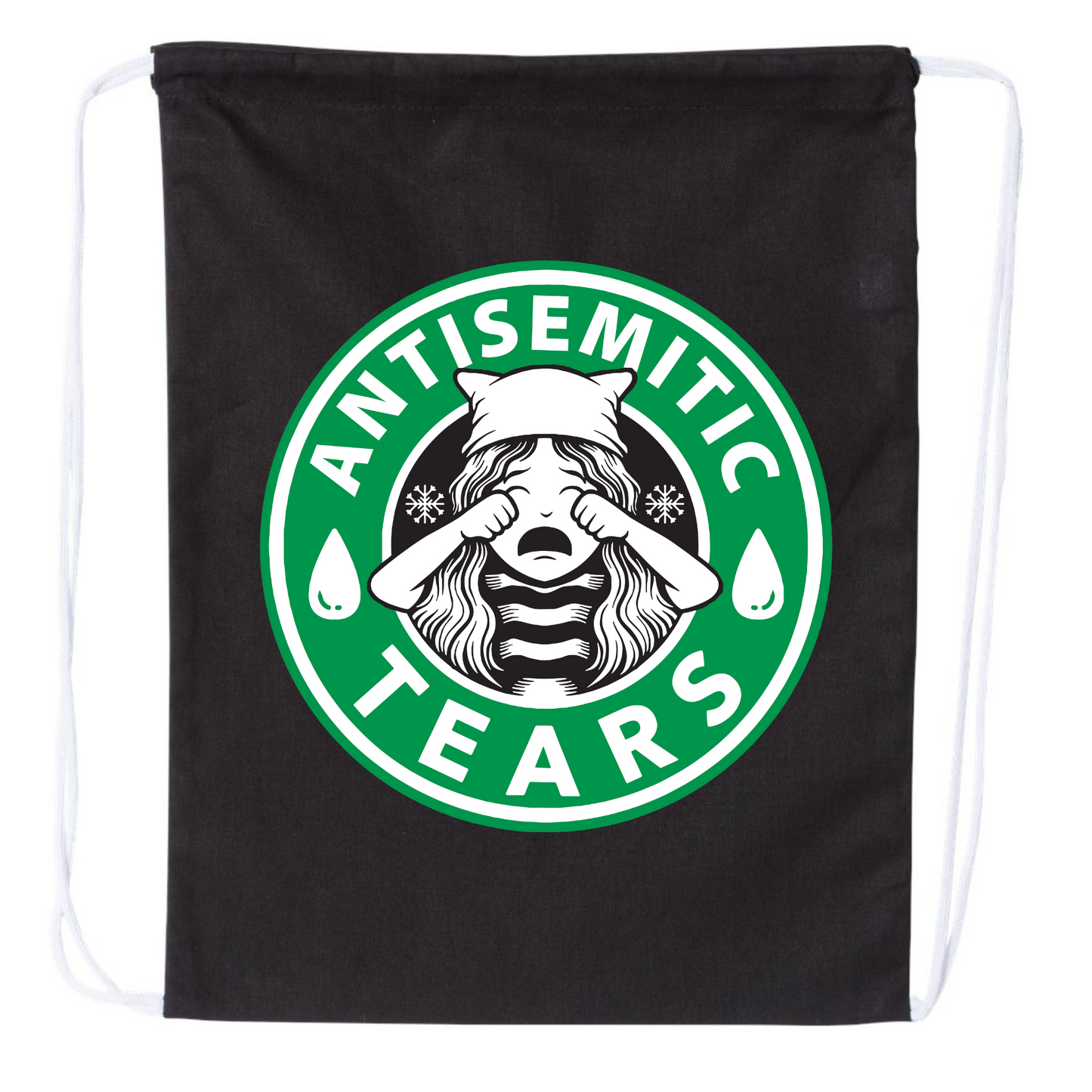 Antisemitic Tears Drawstring Bag