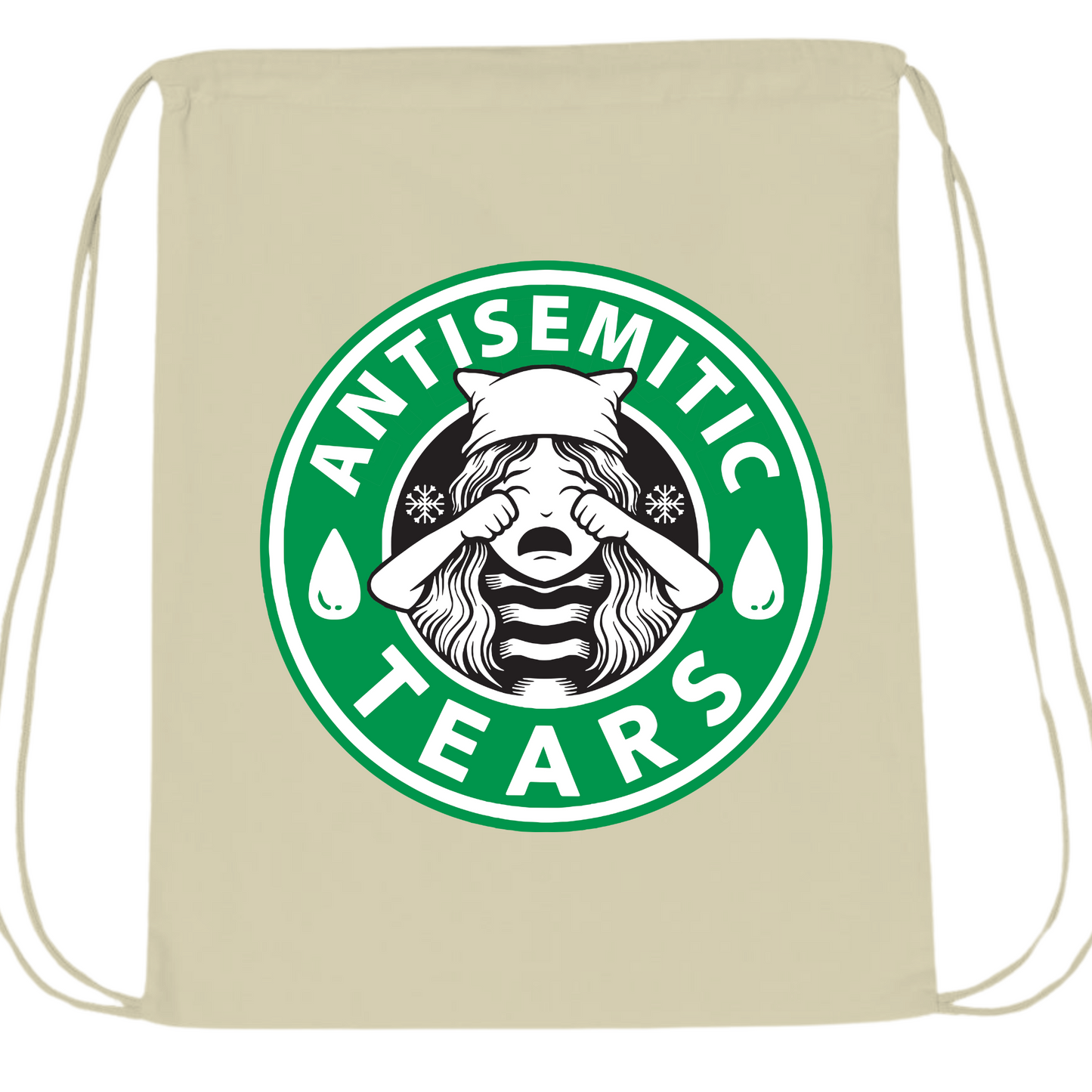 Antisemitic Tears Drawstring Bag