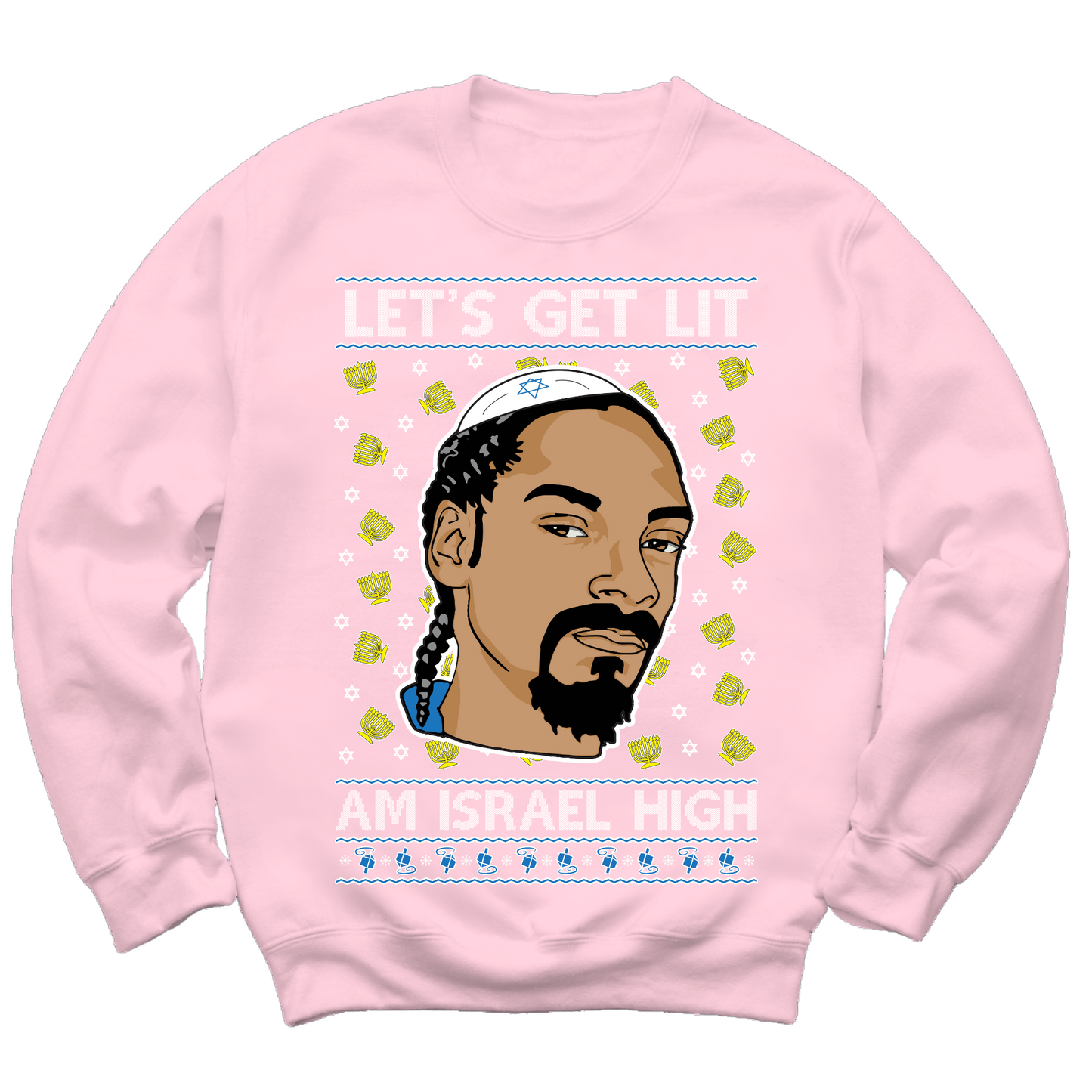 Get Lit Am Israel Hanukkah Sweater