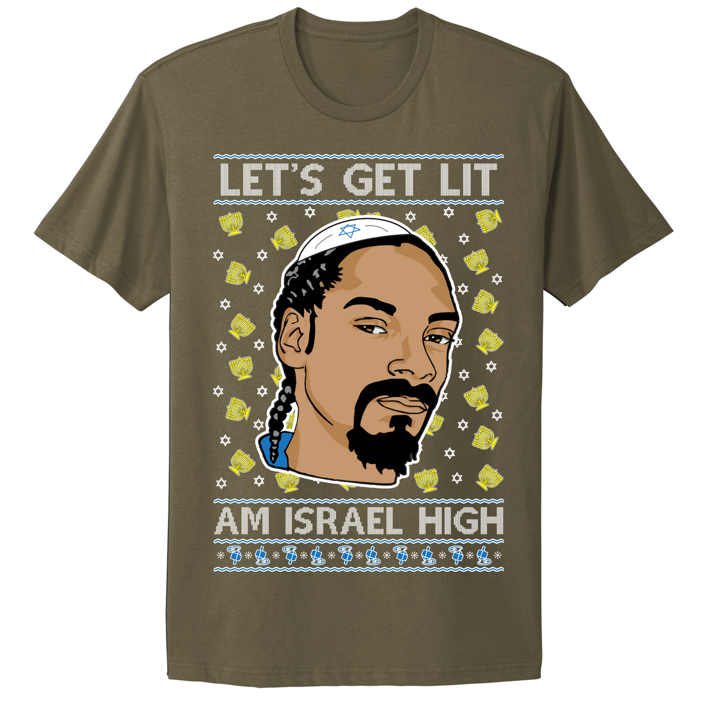 Get Lit Am Israel Hanukkah T-shirt