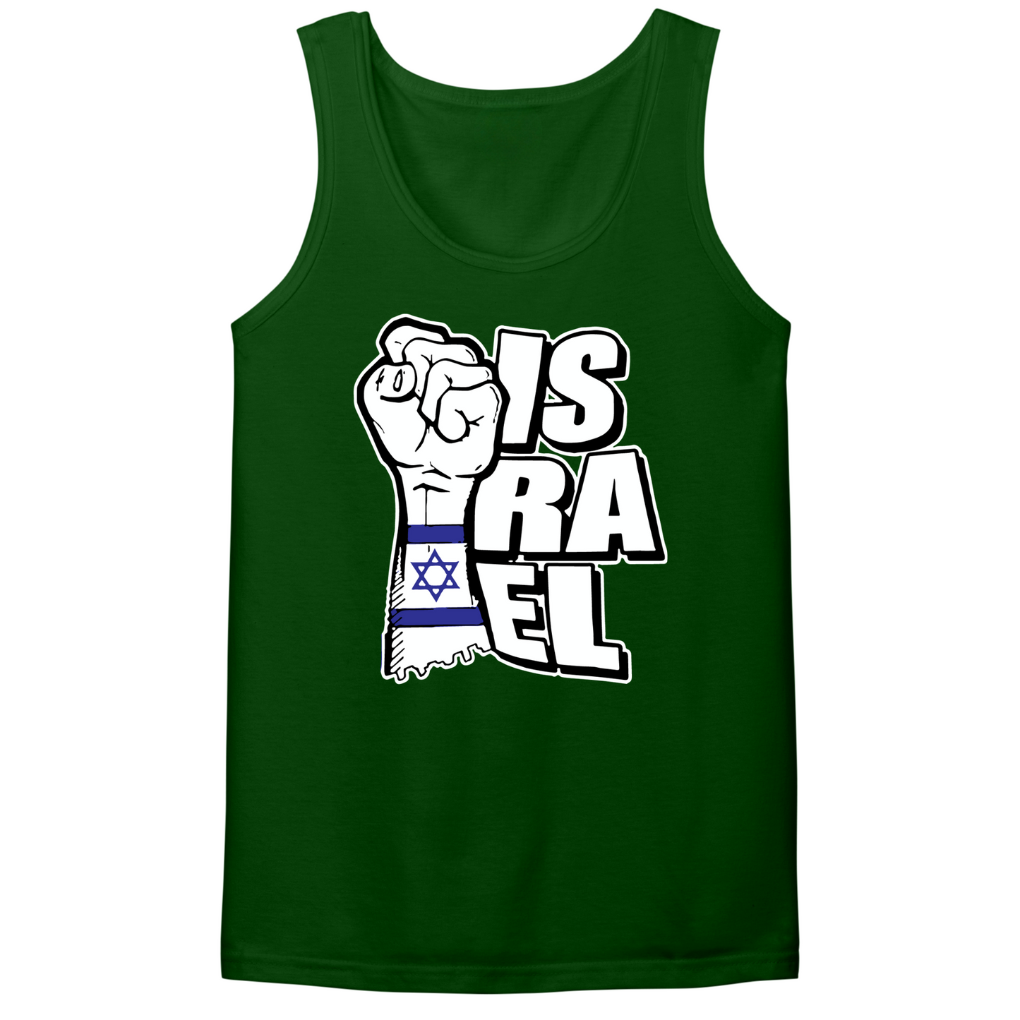 Israeli Flag Arm Band Mens Tank Top