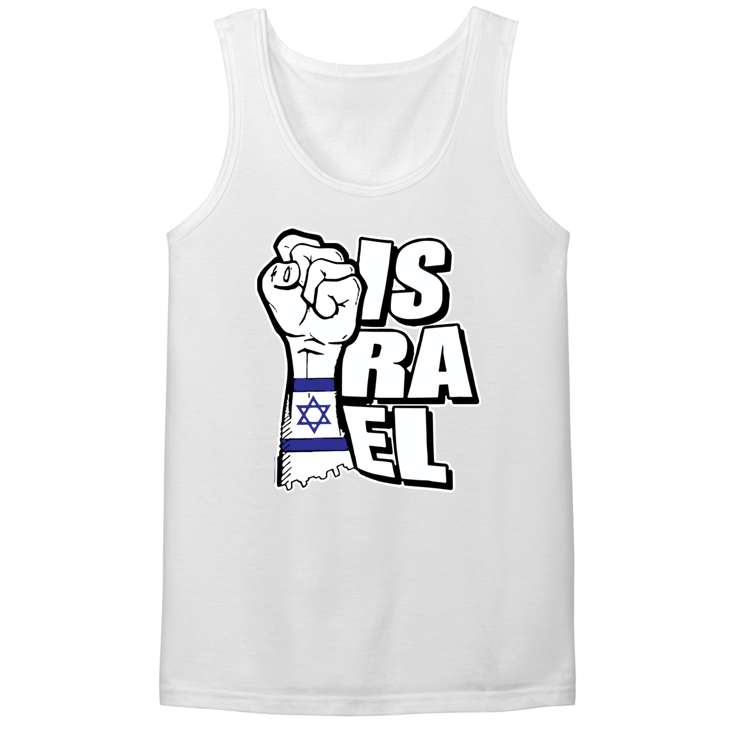 Israeli Flag Arm Band Mens Tank Top