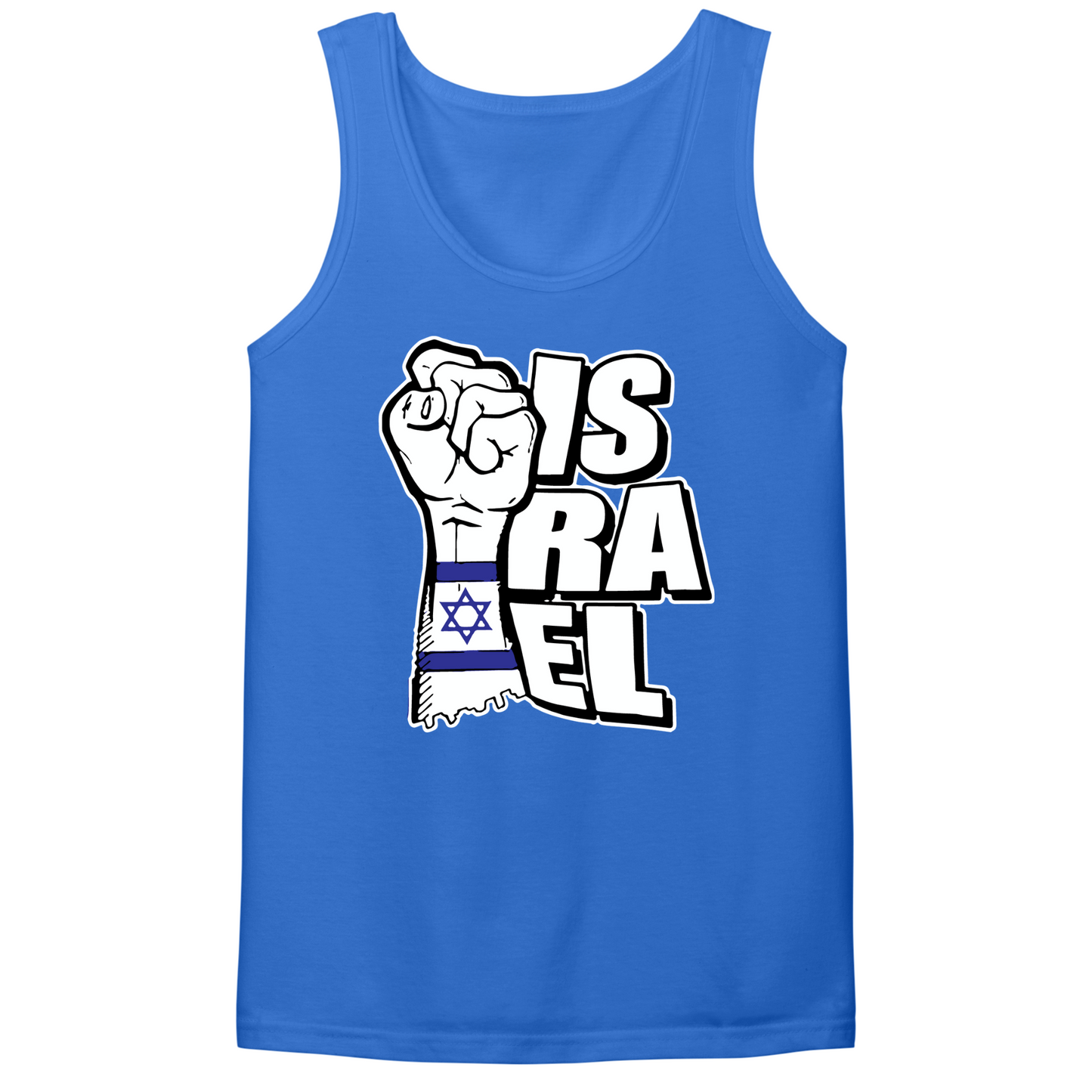 Israeli Flag Arm Band Mens Tank Top