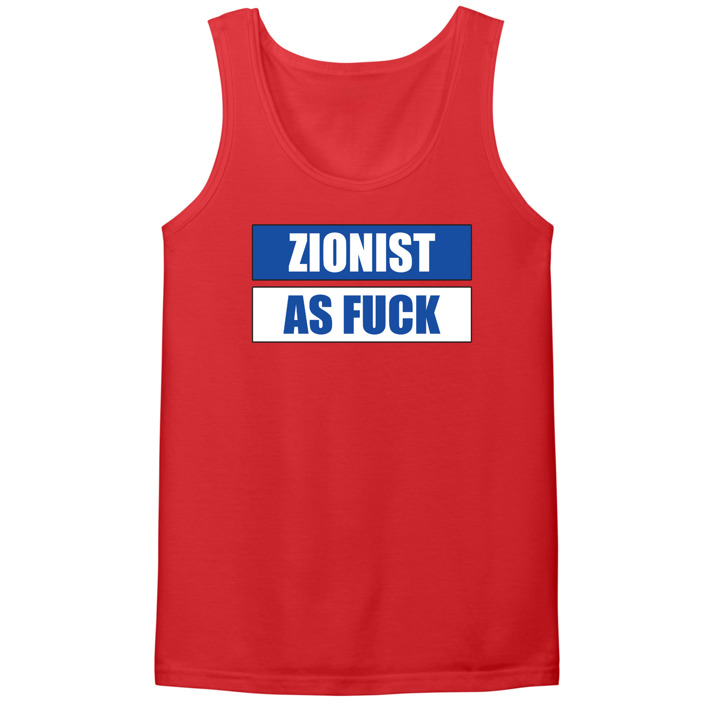 Zionist As Fuck Mens Tank Top