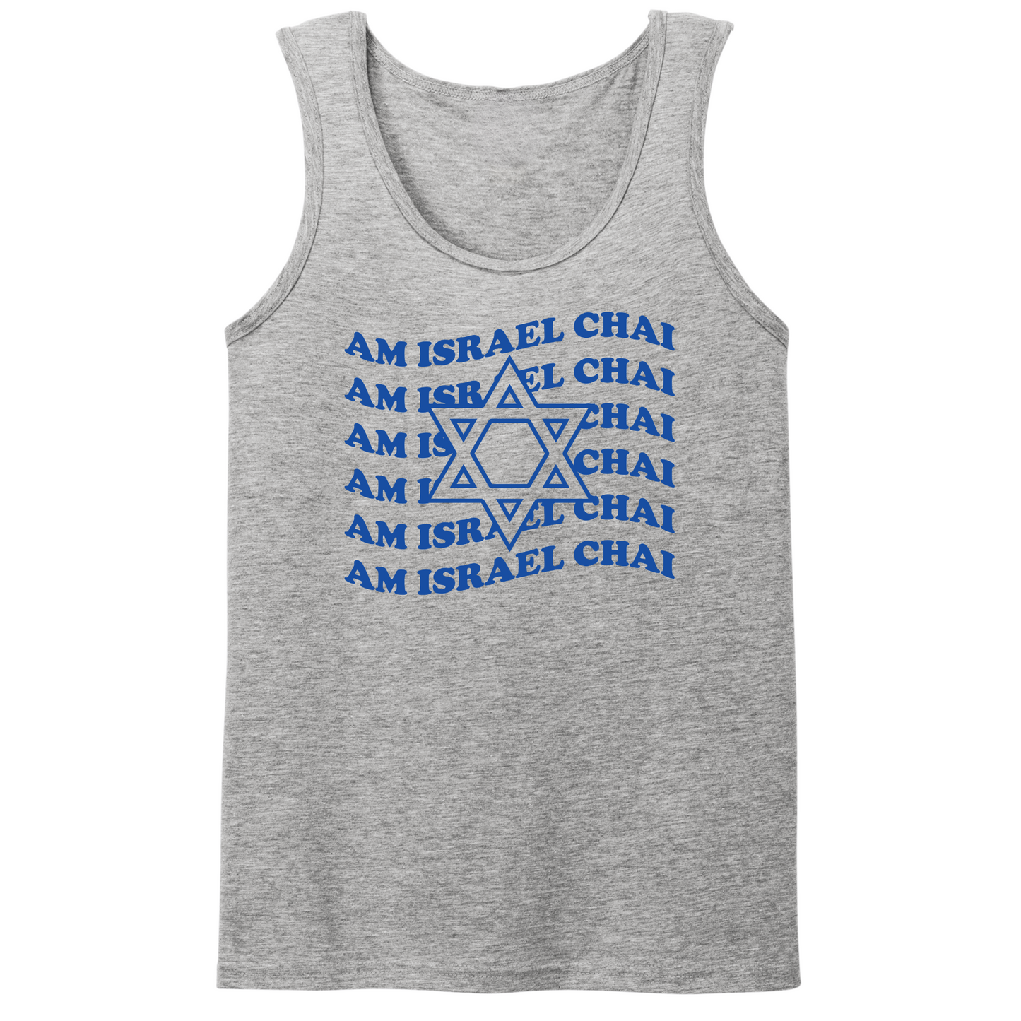 Am Israel Chai Repeat Mens Tank Top