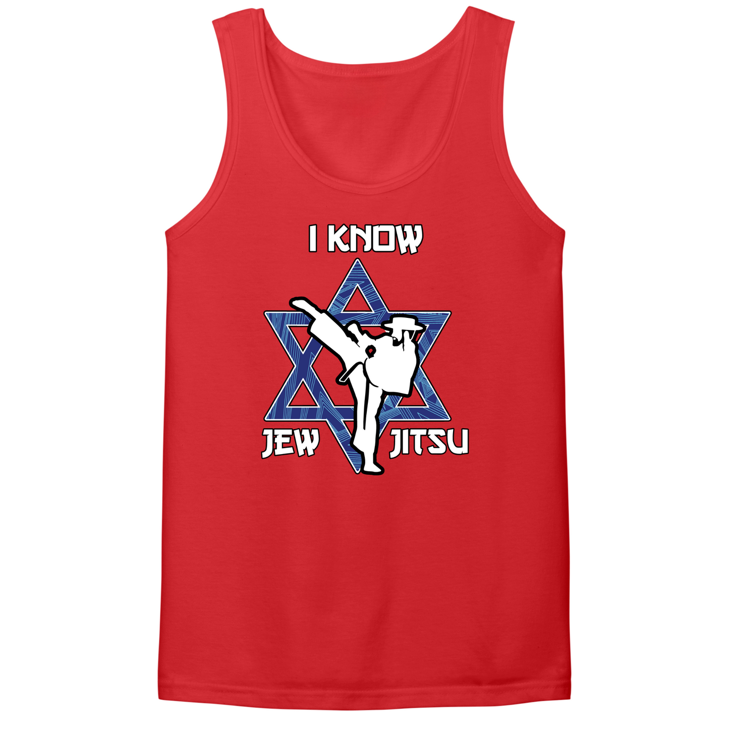 I Know Jew Jitsu Mens Tank Top