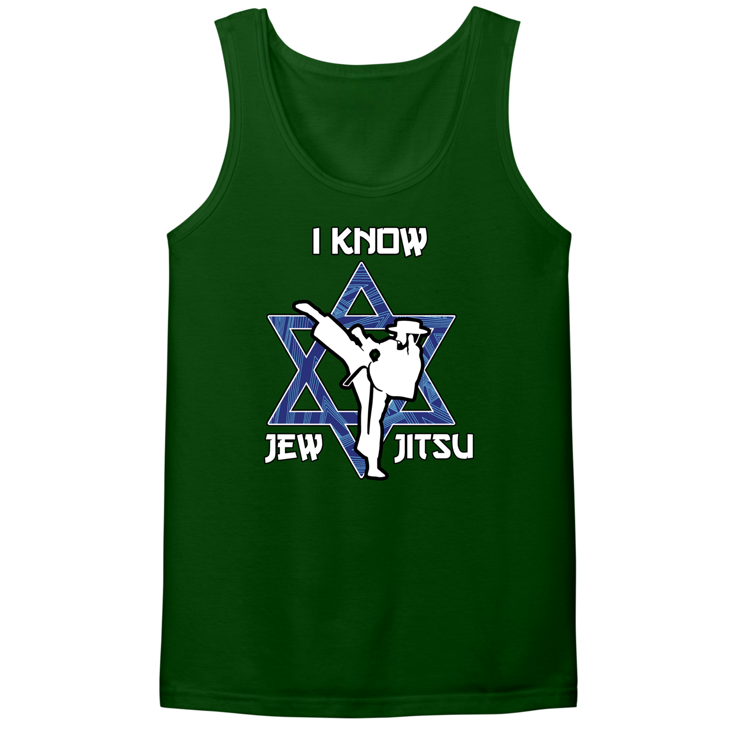 I Know Jew Jitsu Mens Tank Top