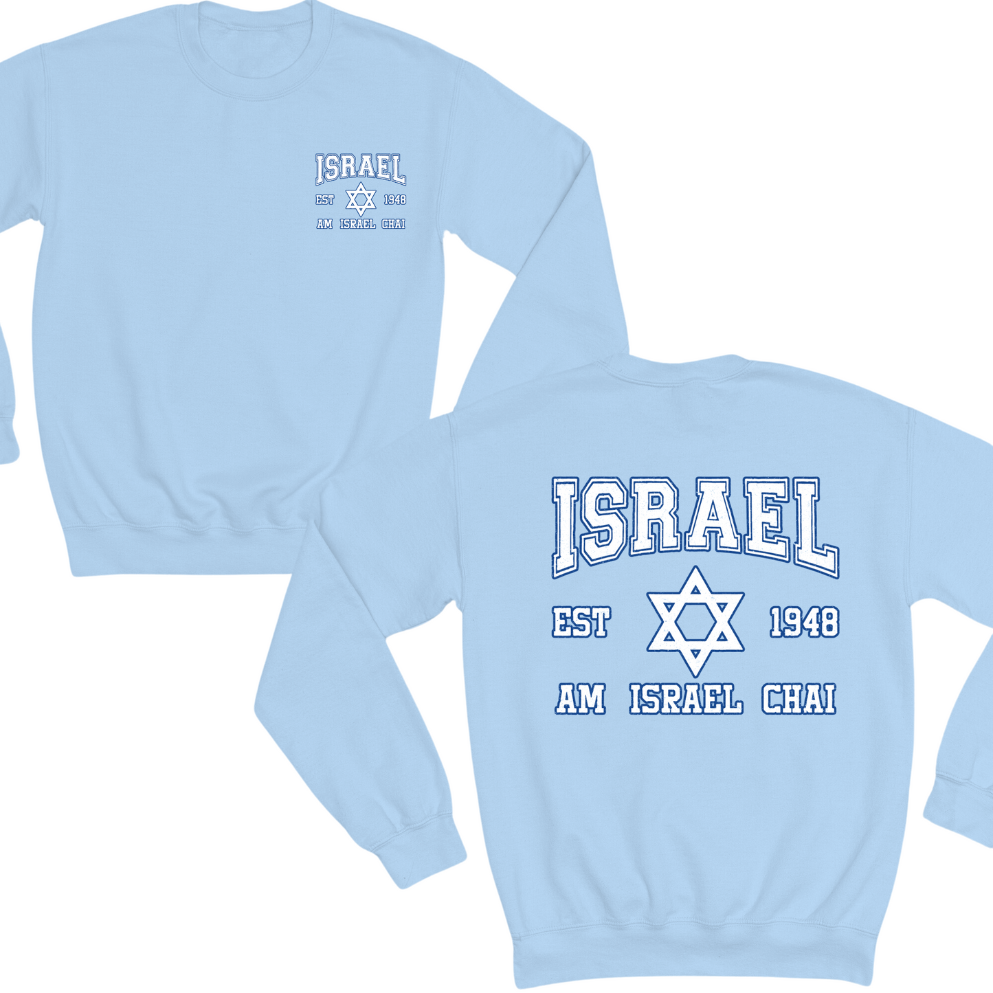 Israel Est Crewneck Sweater