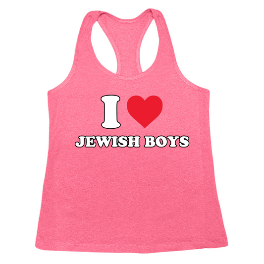 I Love Jewish Boys Womens Tank Top