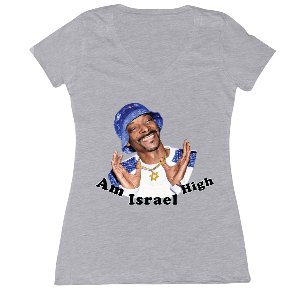 Am Israel High Womens Vneck