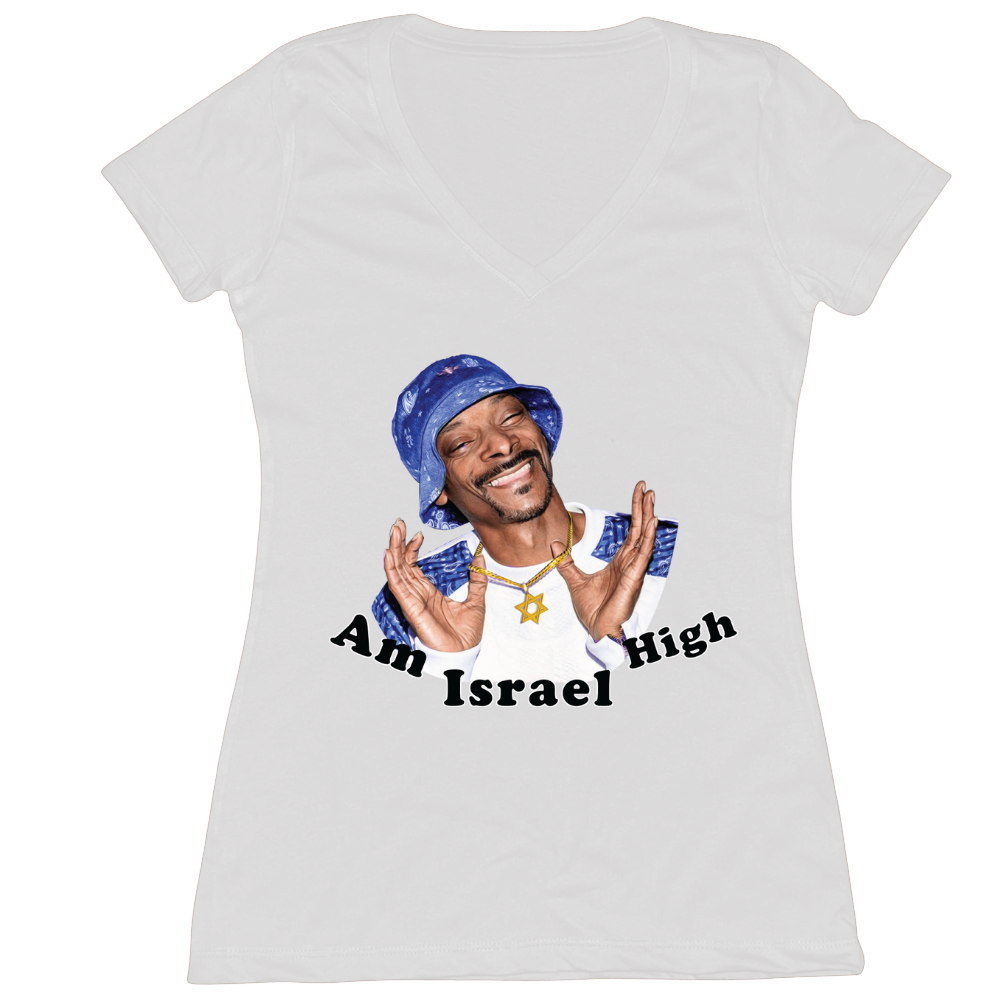 Am Israel High Womens Vneck