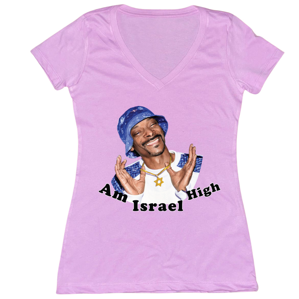 Am Israel High Womens Vneck