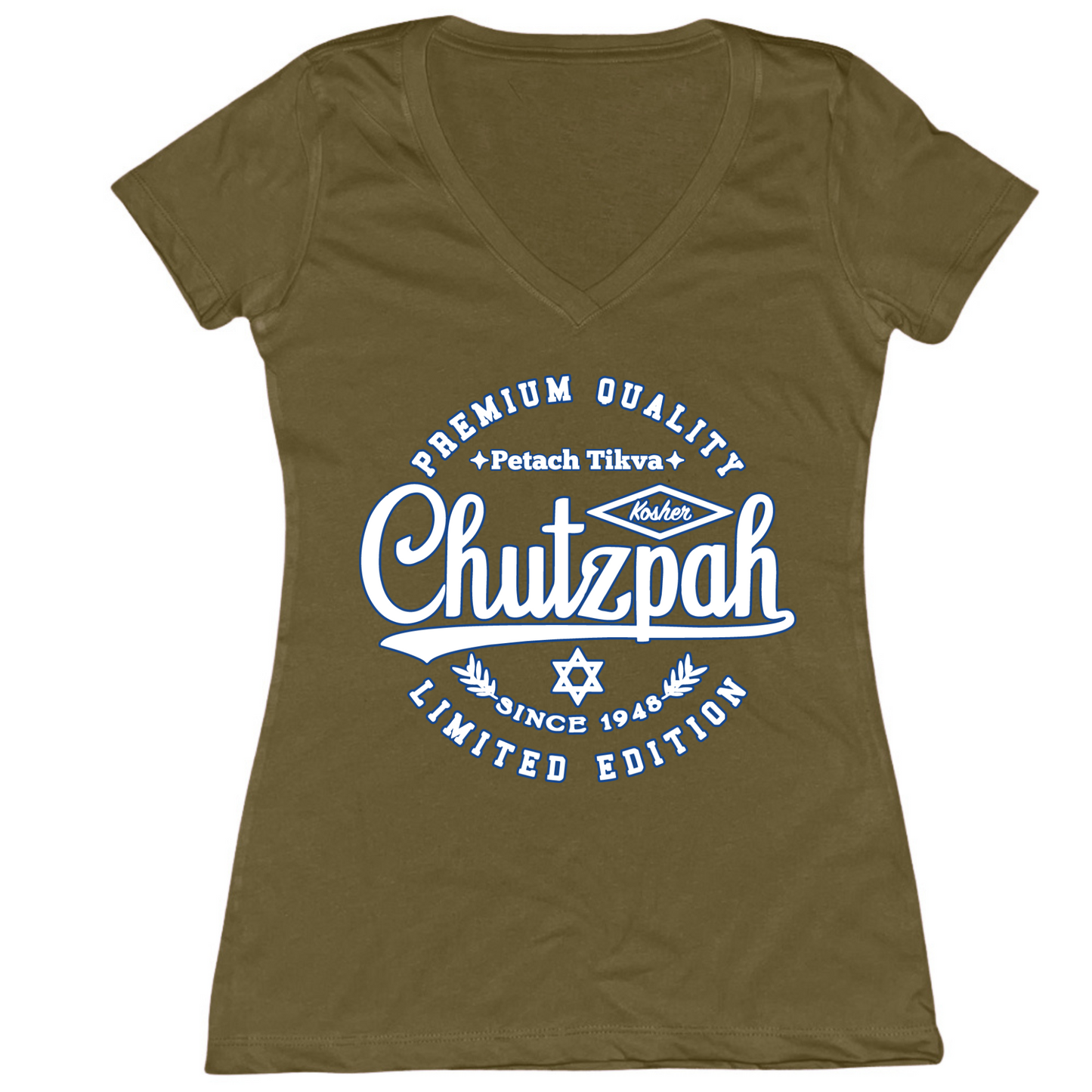 Premium Quality Chutzpah Womens Vneck