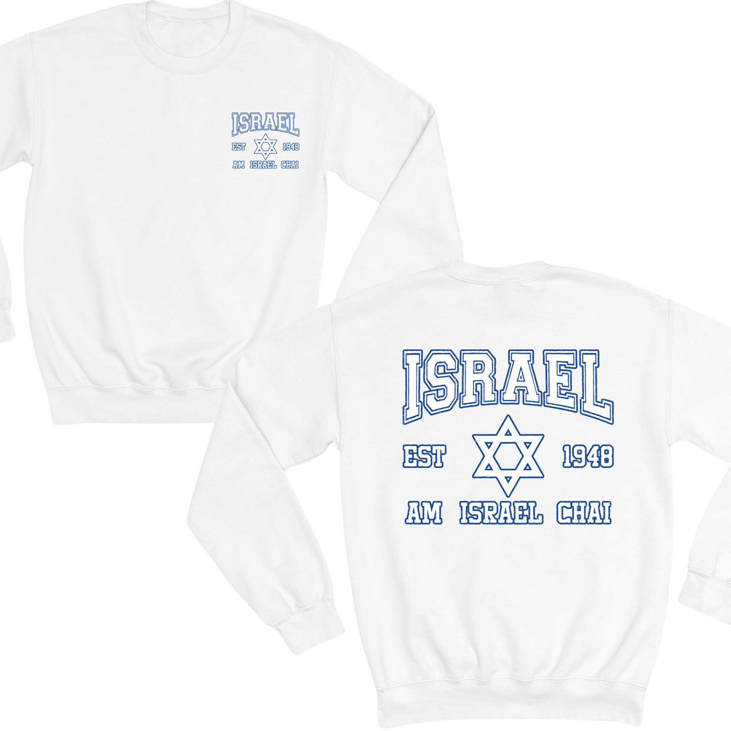 Israel Est Crewneck Sweater