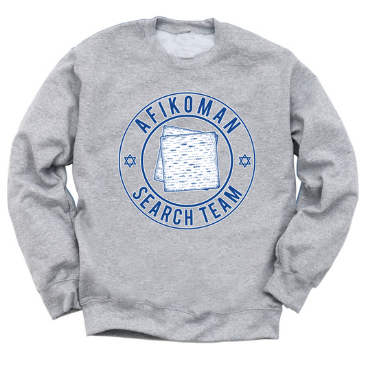 Afikoman Search Team Crewneck Sweater