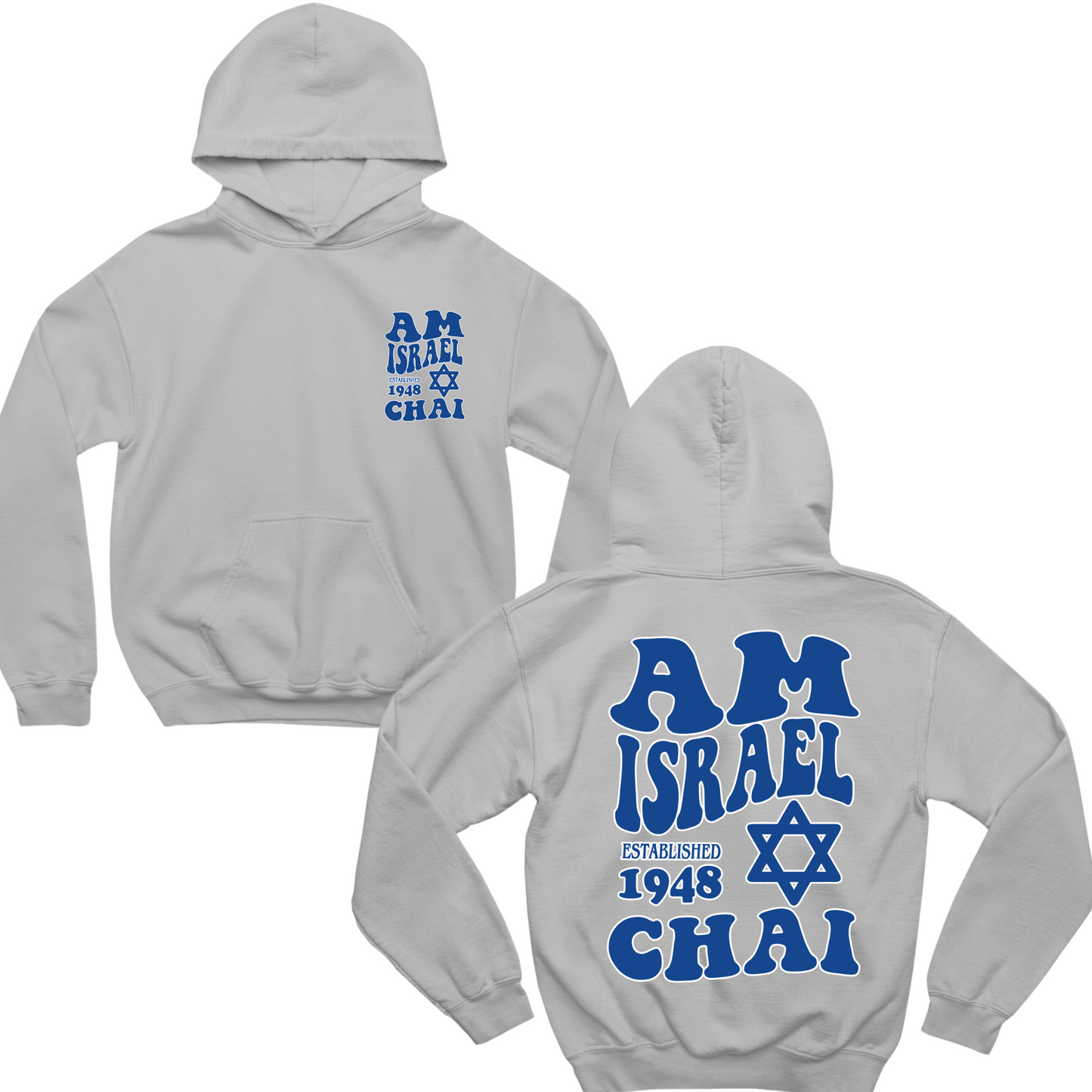 Am Israel Chai Waavy Hoodie