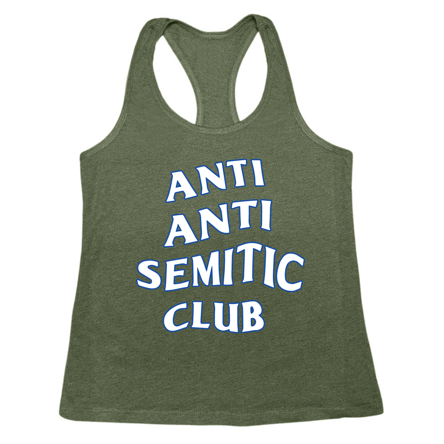 Anti Antisemitic Club Womens Tank Top