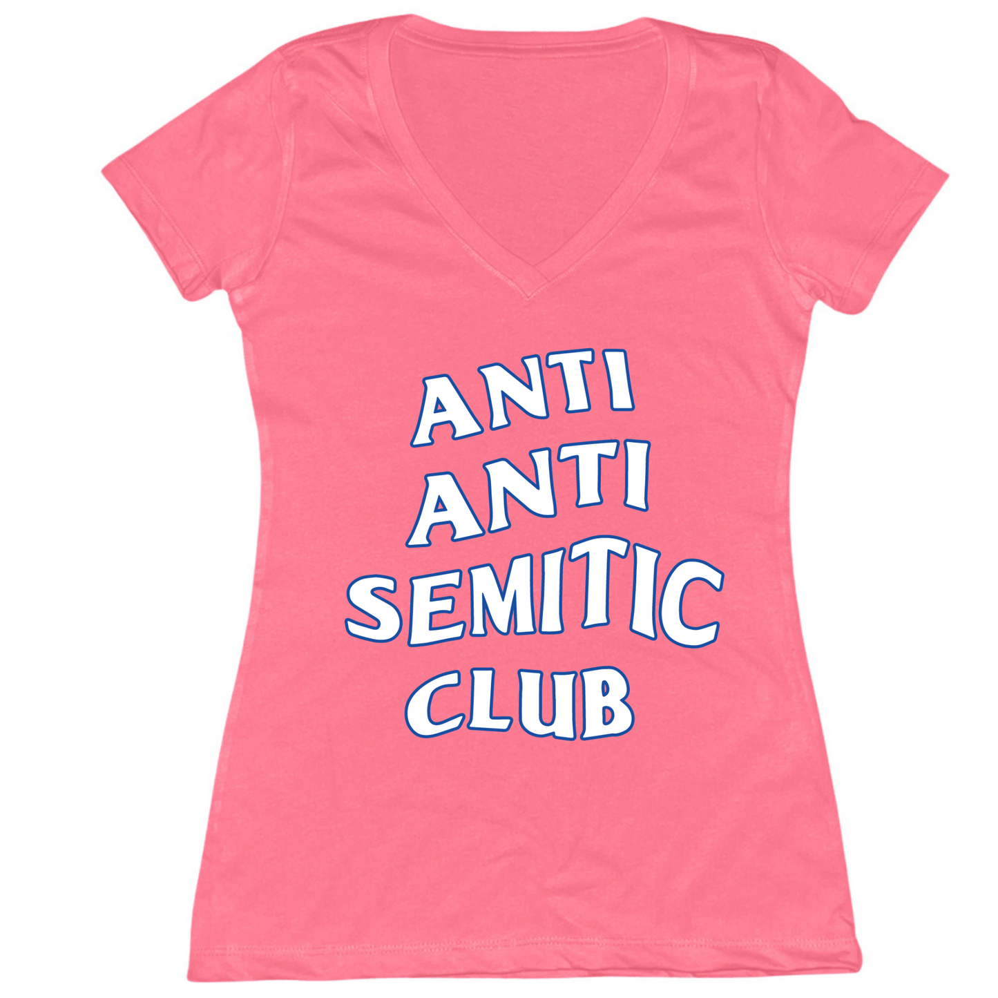 Anti Antisemitic Club Womens Vneck