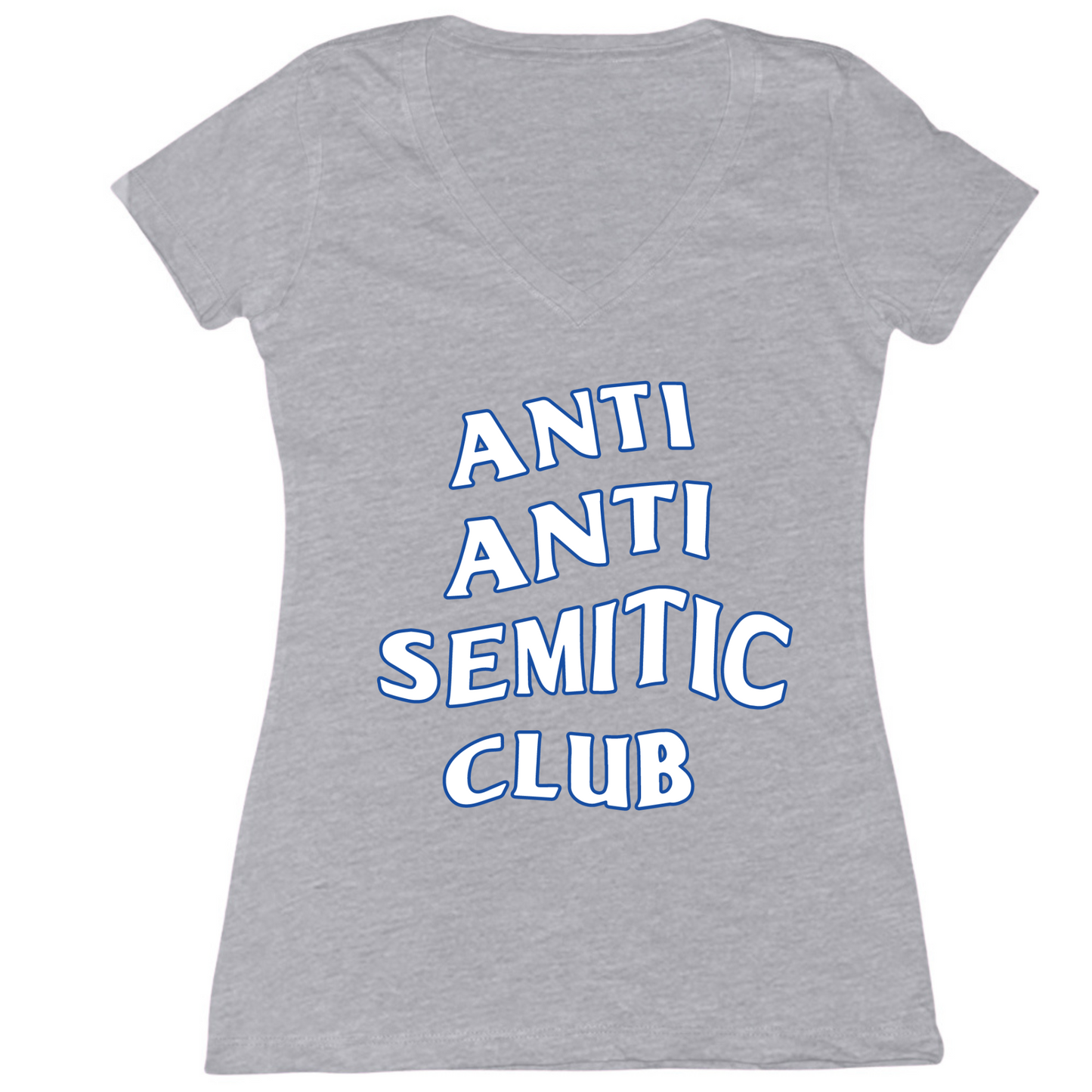 Anti Antisemitic Club Womens Vneck