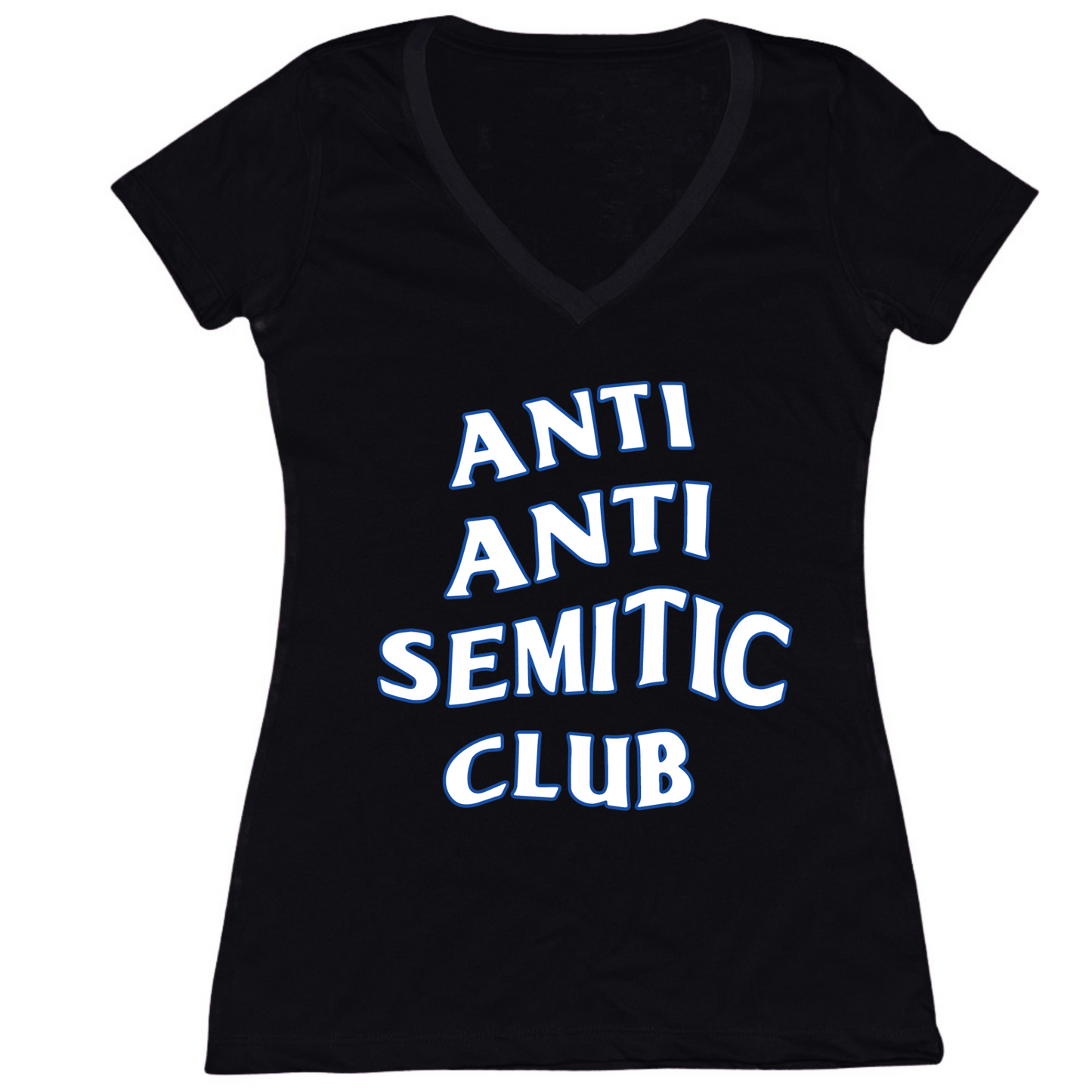 Anti Antisemitic Club Womens Vneck