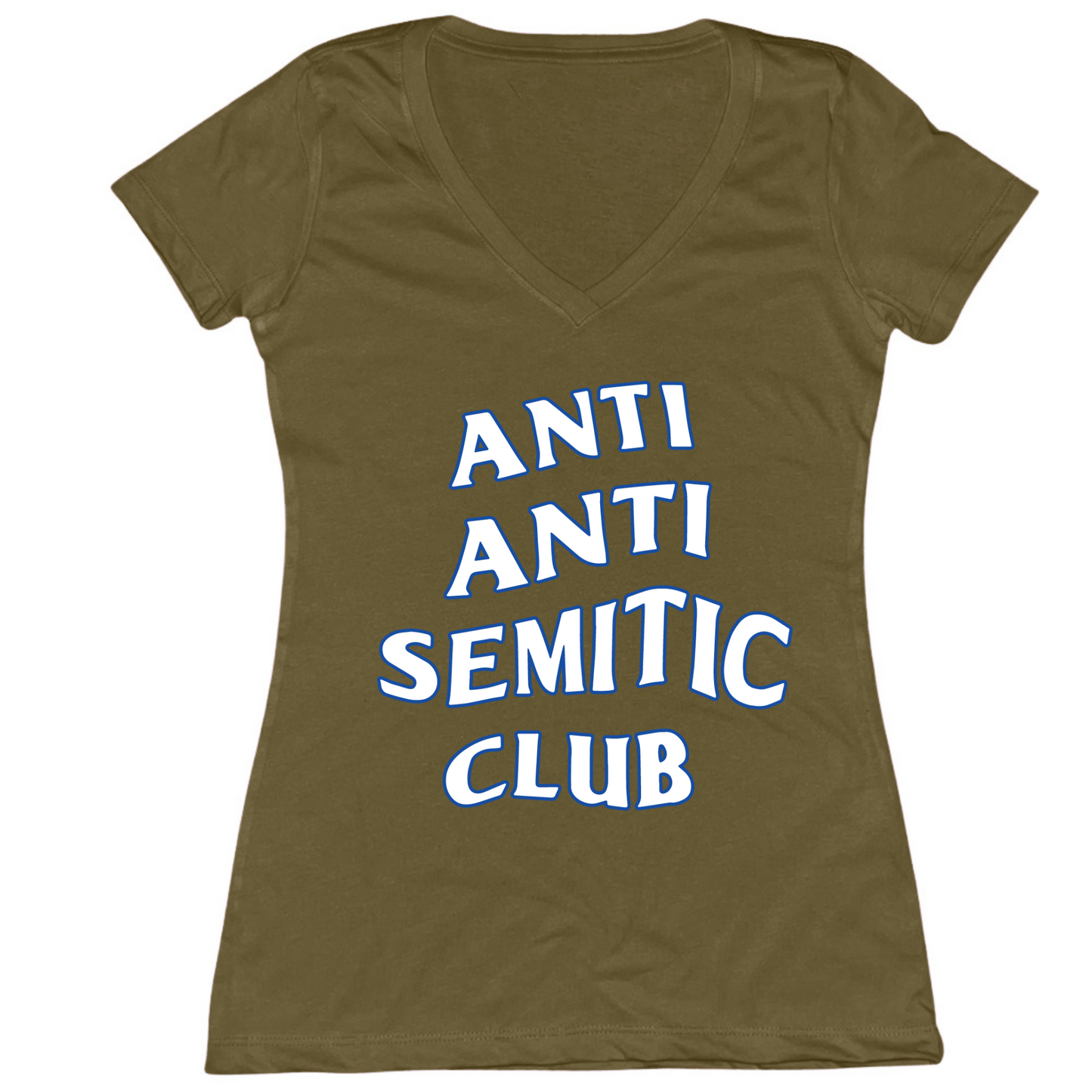 Anti Antisemitic Club Womens Vneck