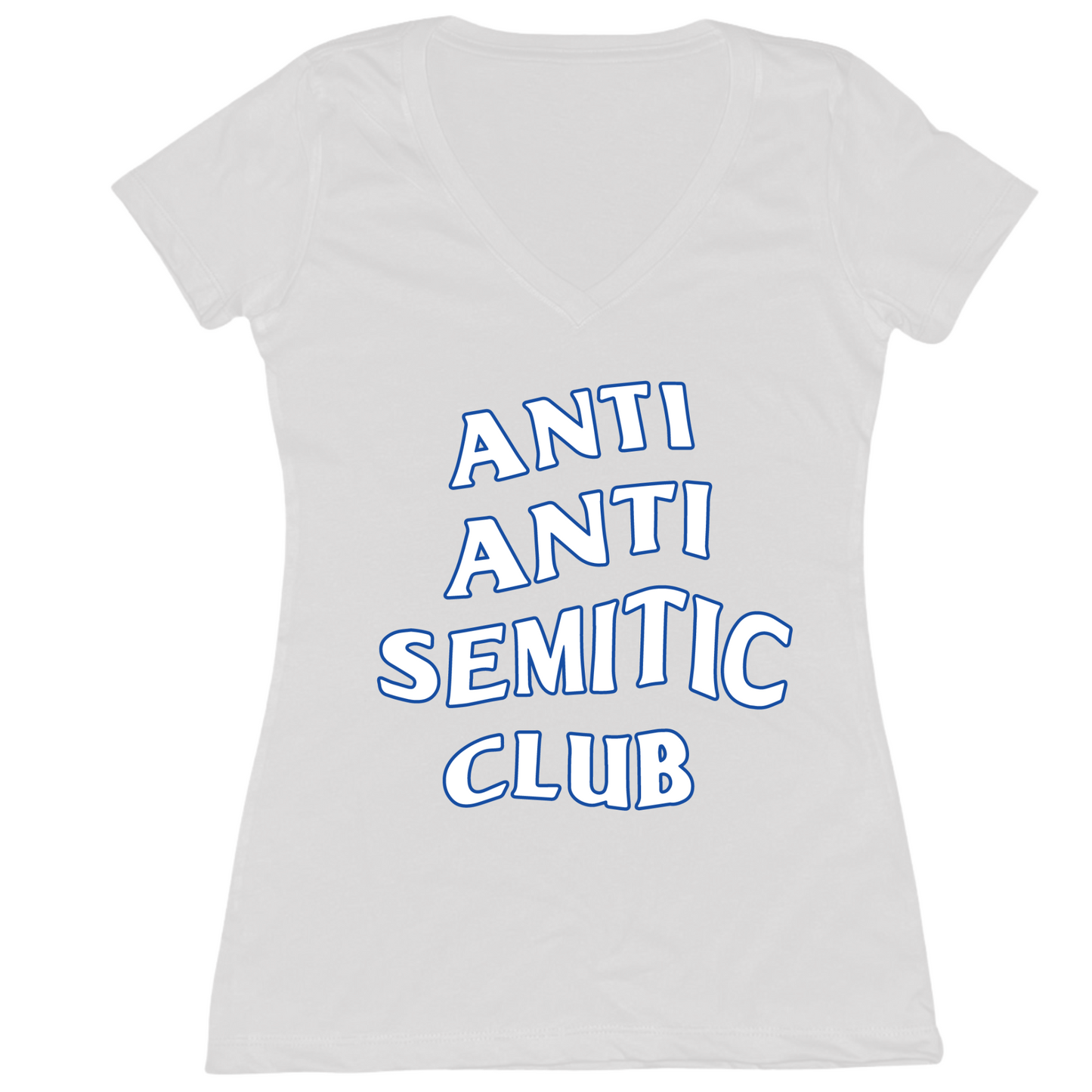 Anti Antisemitic Club Womens Vneck