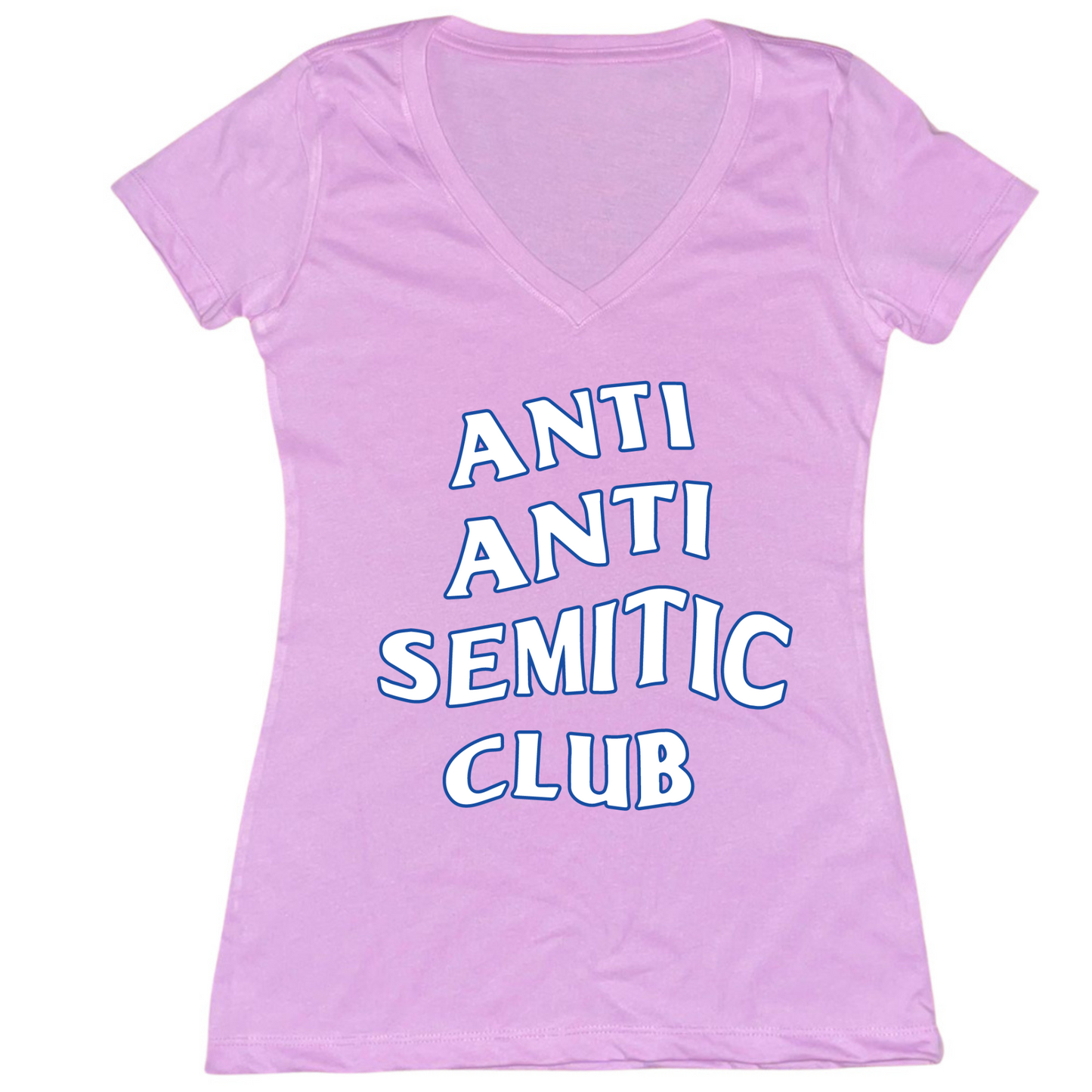 Anti Antisemitic Club Womens Vneck