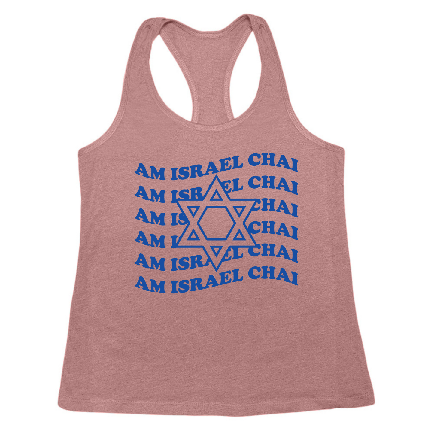 Am Israel Chai Repeat Womens Tank Top