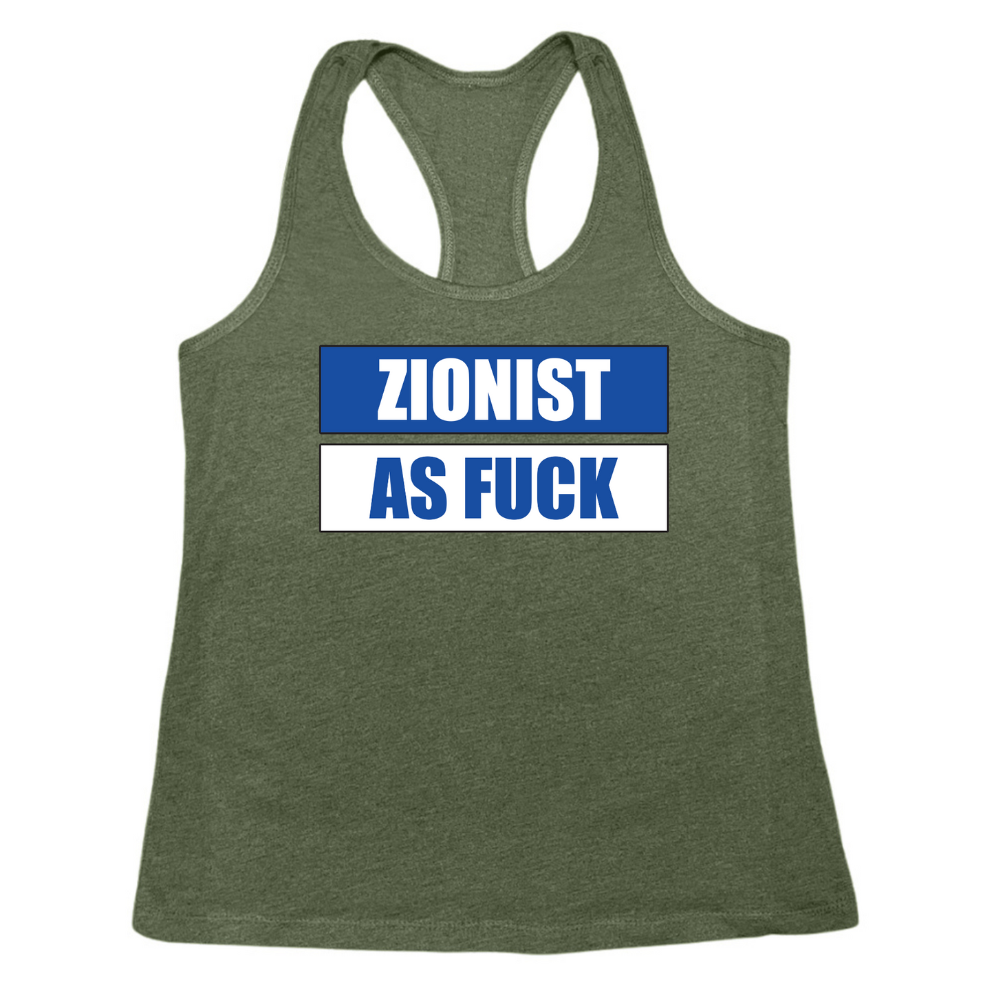 Zionist As Fuck Womens Tank Top