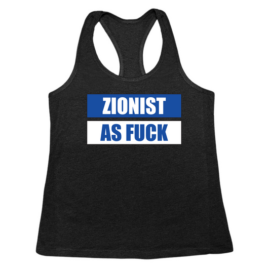 Zionist As Fuck Womens Tank Top