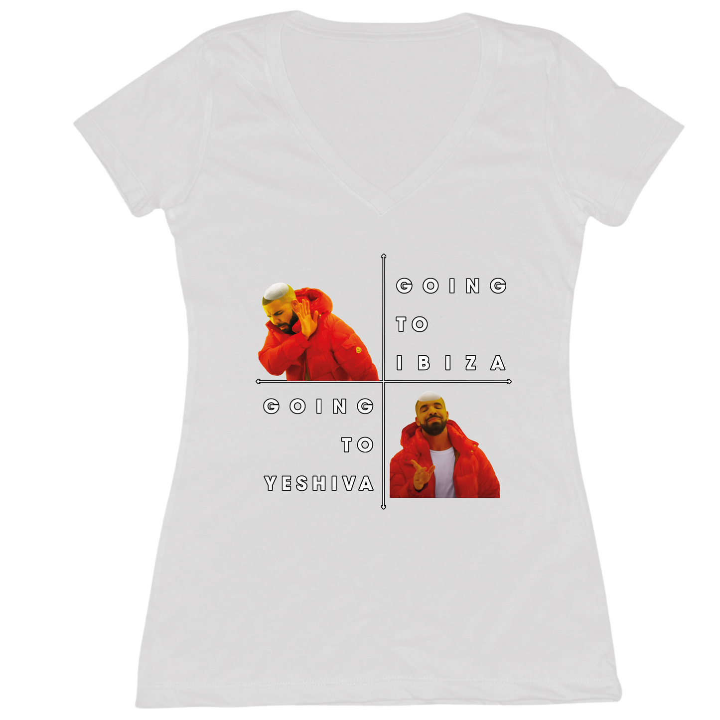 Drake Yeshiva Womens Vneck