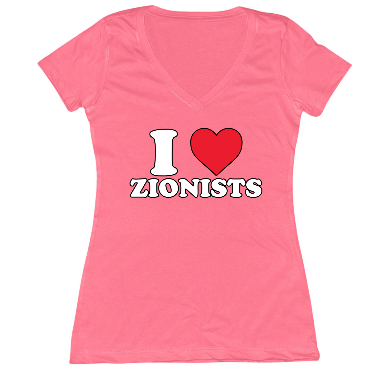 I Love Zionists Womens Vneck