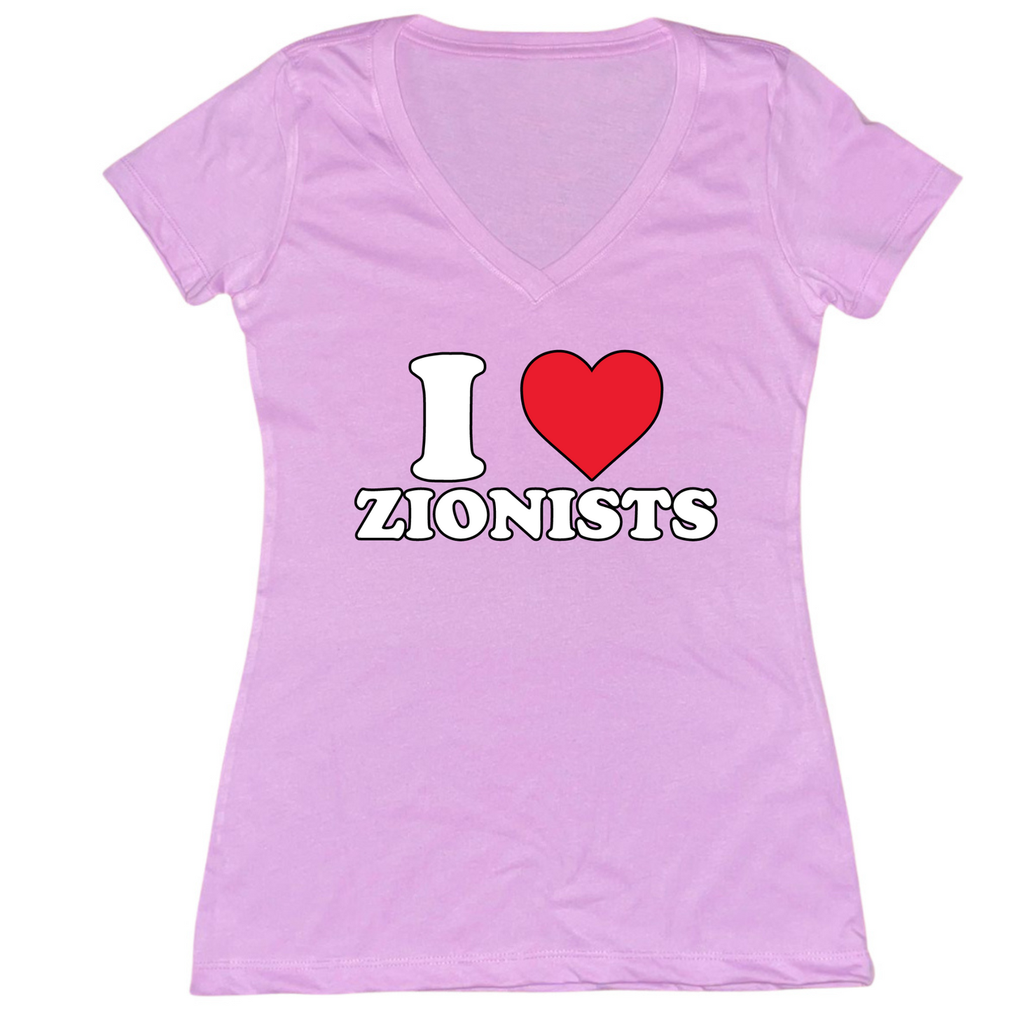 I Love Zionists Womens Vneck