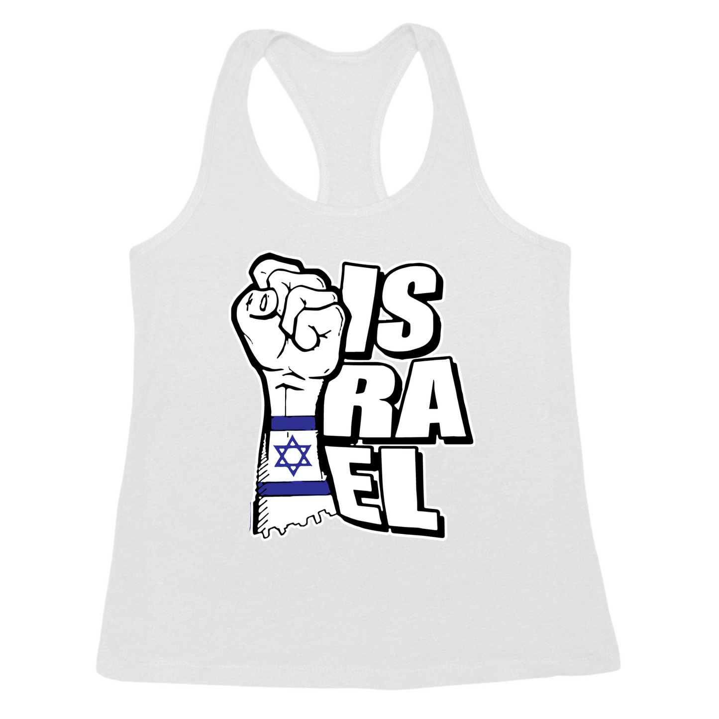 Israeli Flag Arm Band Womens Tank Top