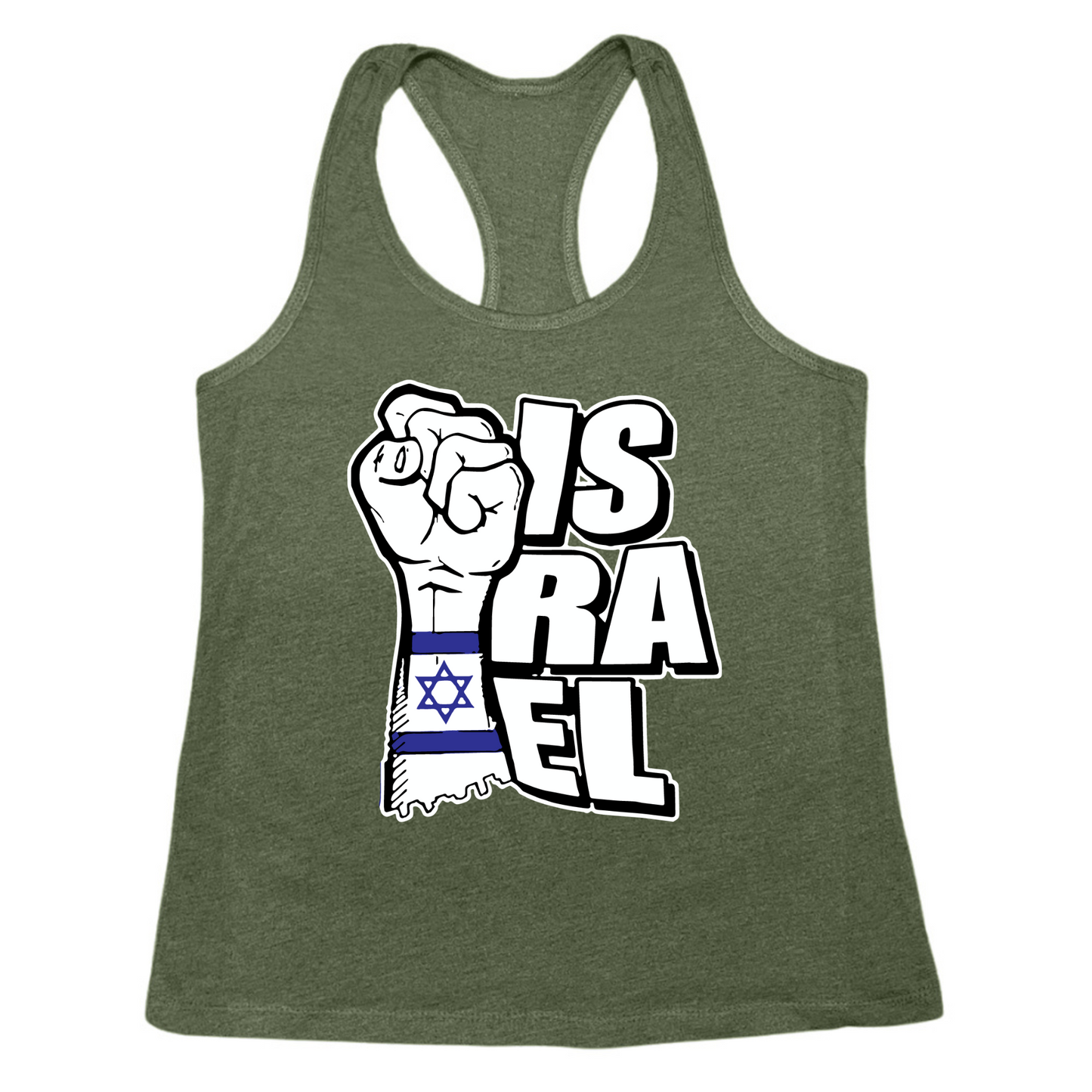 Israeli Flag Arm Band Womens Tank Top