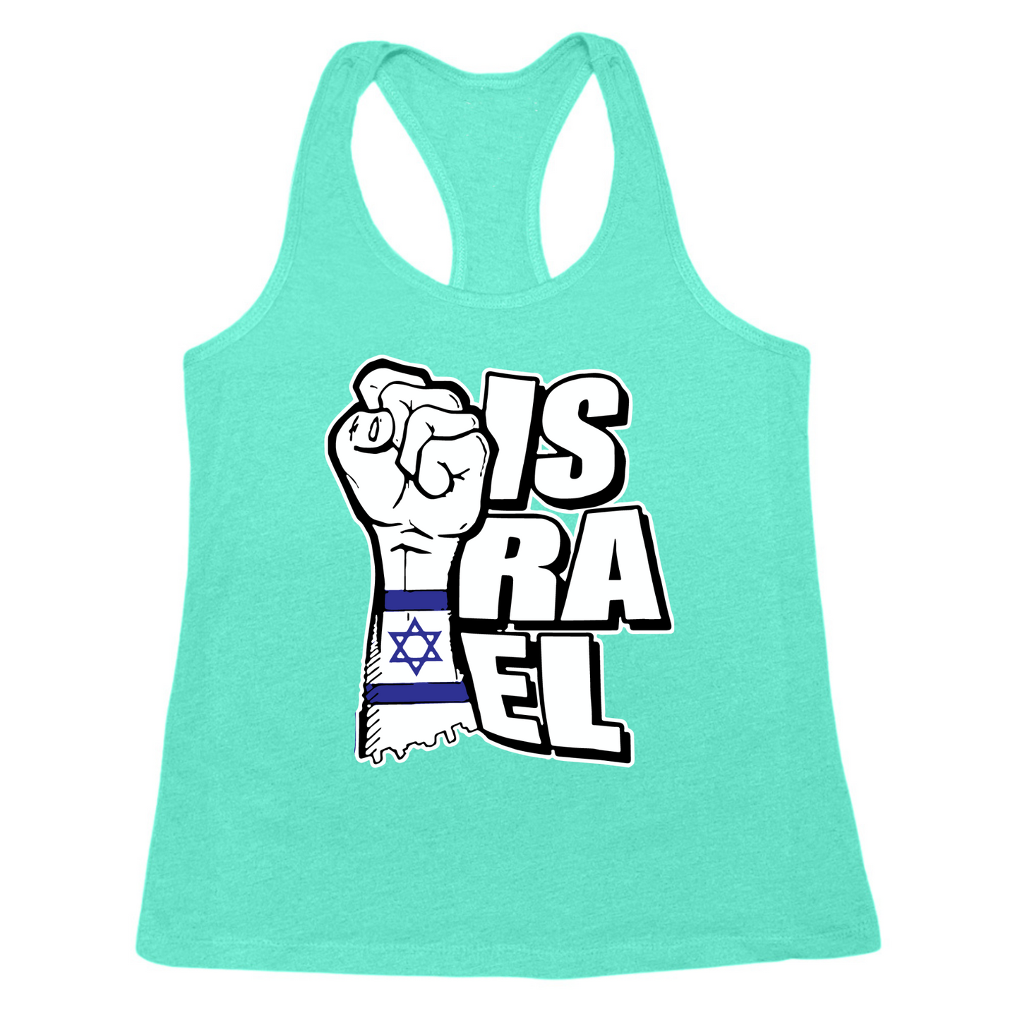 Israeli Flag Arm Band Womens Tank Top